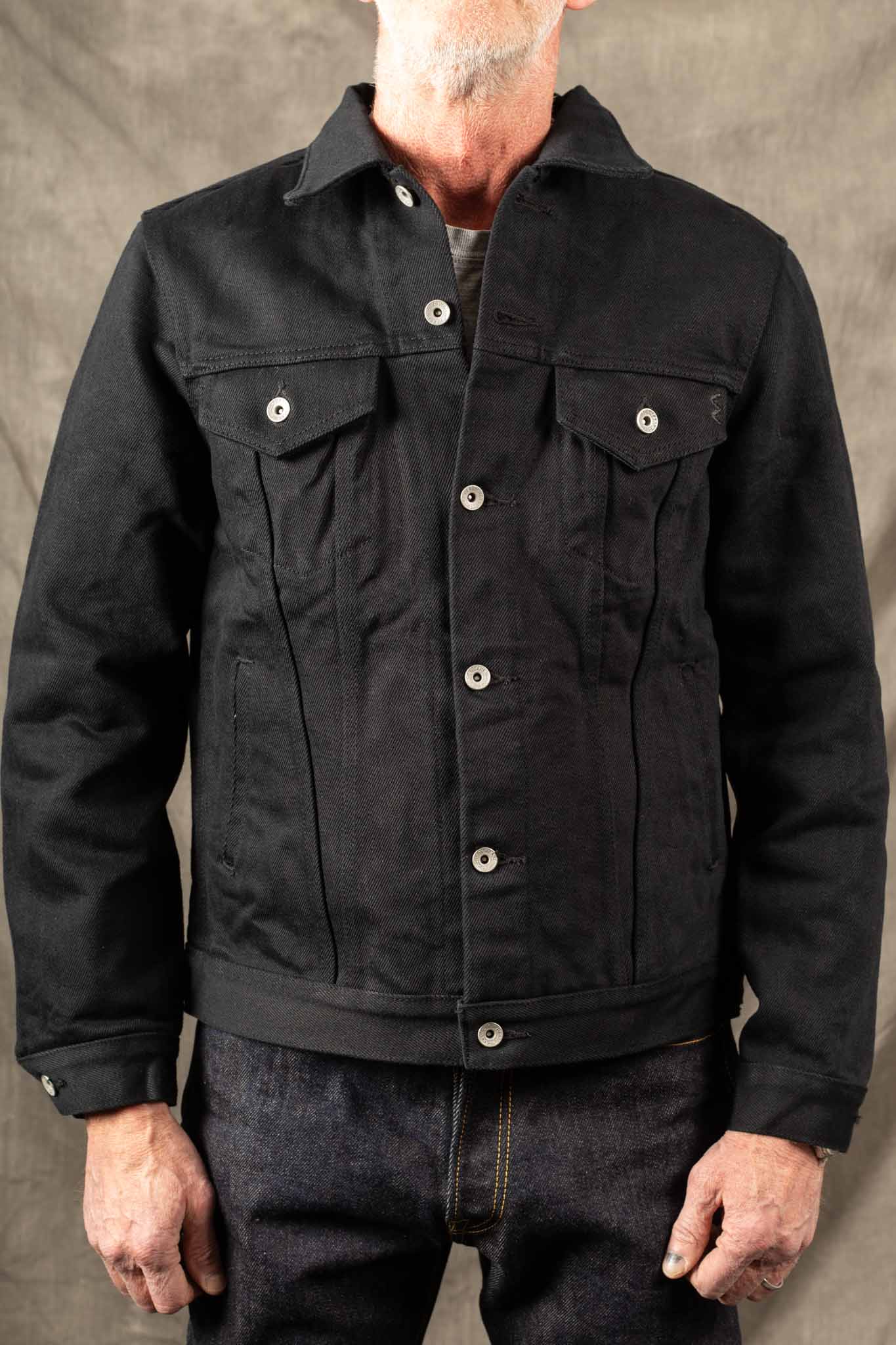 IRON HEART - IH-9526PJ - 21oz Non-Fade Denim Modified Type III - Superblack