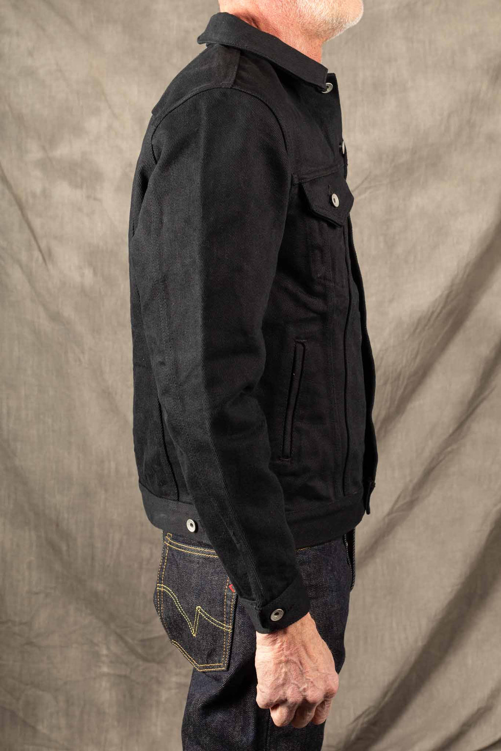 IRON HEART - IH-9526PJ - 21oz Non-Fade Denim Modified Type III - Superblack