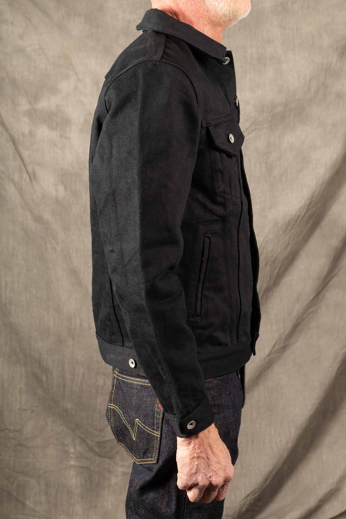 IRON HEART - IH-9526PJ - 21oz Non-Fade Denim Modified Type III - Superblack