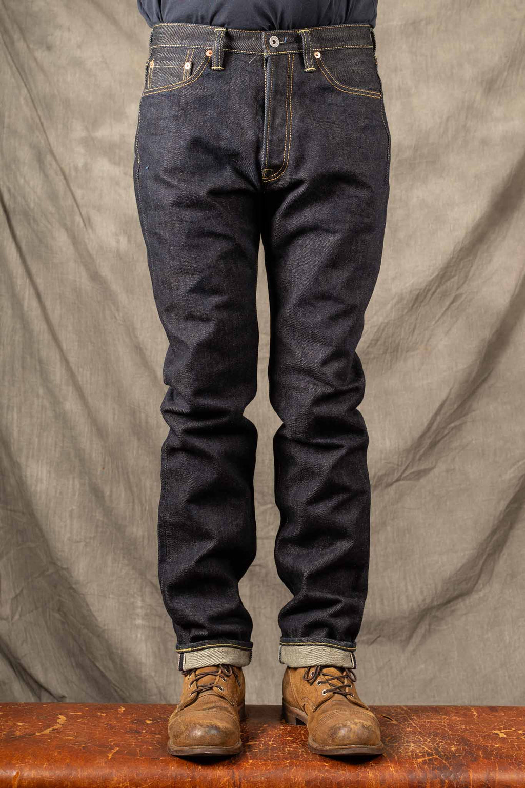 IH-888S 21oz Selvedge Denim Medium/High Rise Tapered Cut