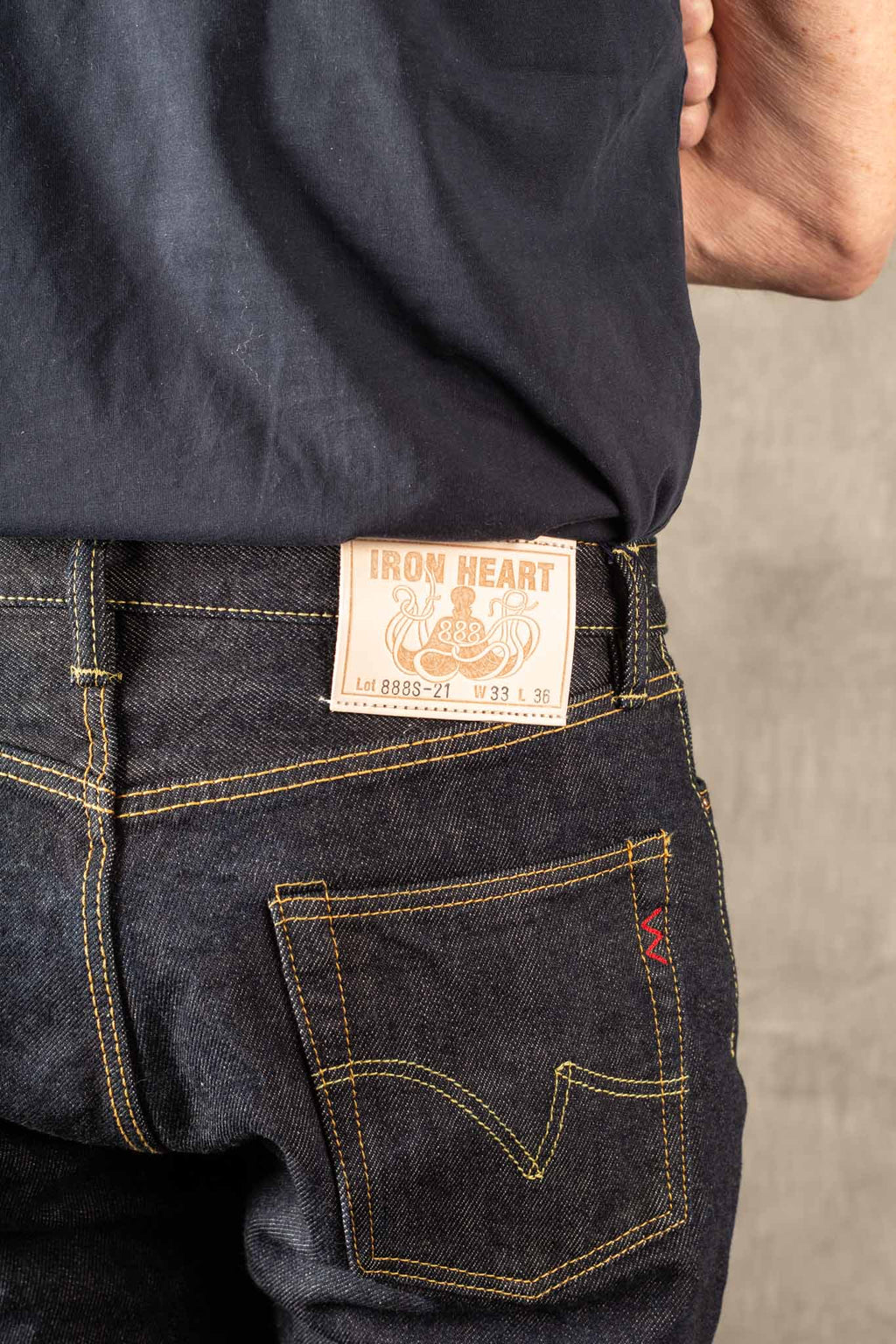 IH-888S 21oz Selvedge Denim Medium/High Rise Tapered Cut