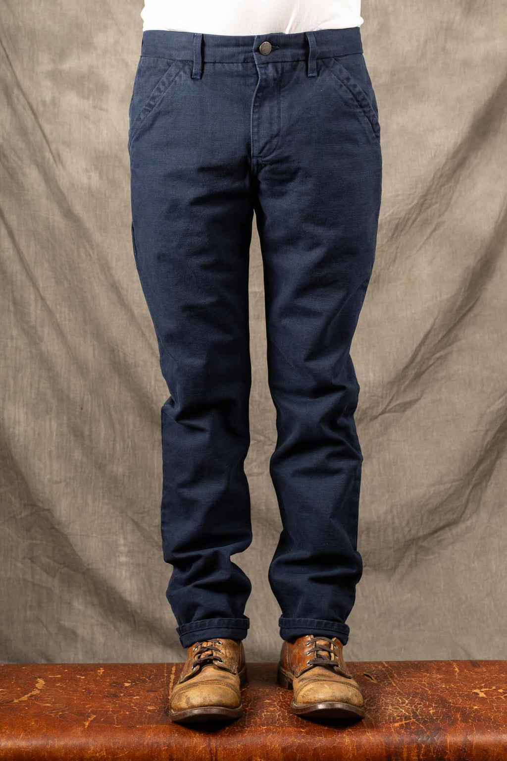 Freenote Cloth - Workers Chino Slim Straight Fit 14 Ounce Slub - Navy