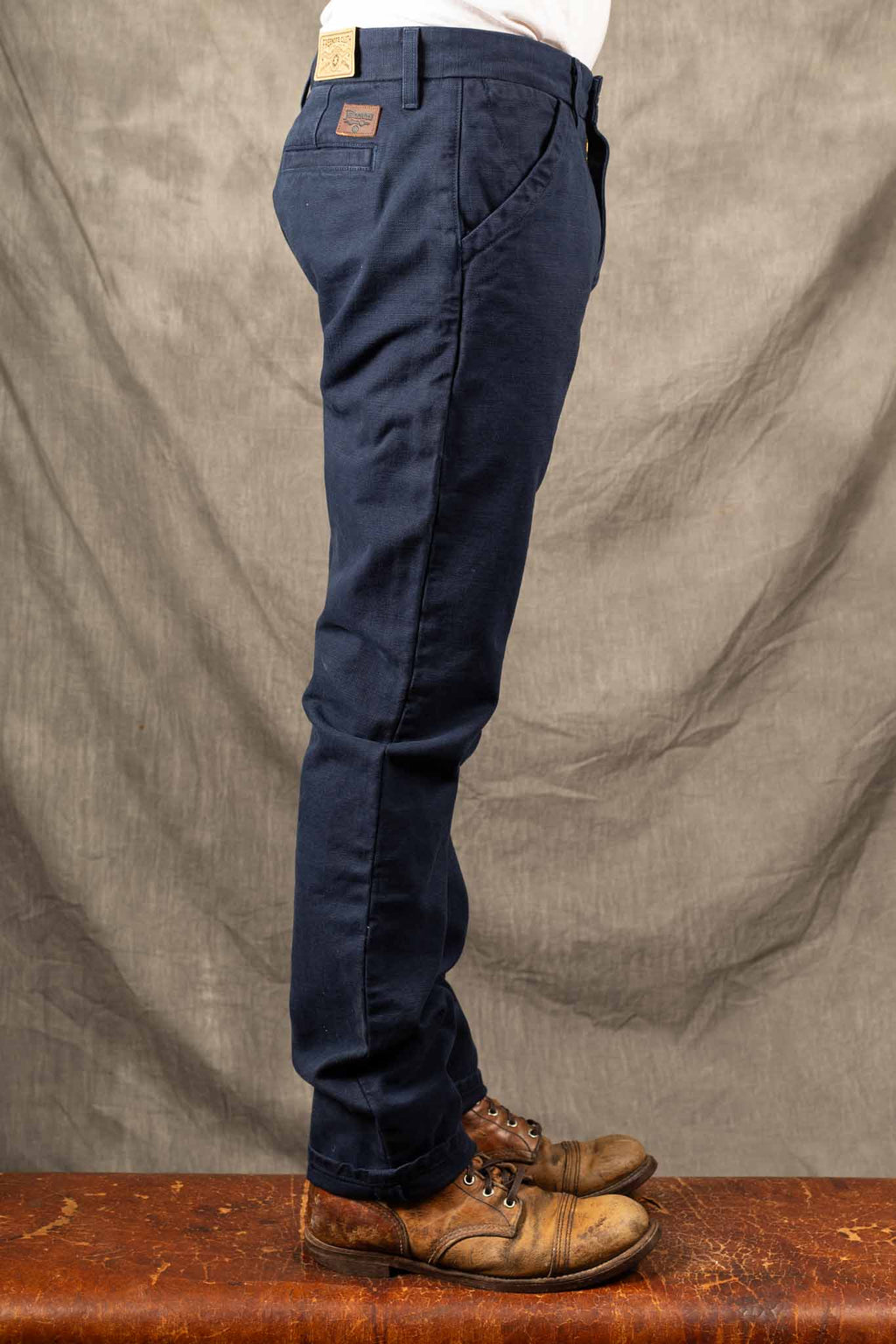 Freenote Cloth - Workers Chino Slim Straight Fit 14 Ounce Slub - Navy