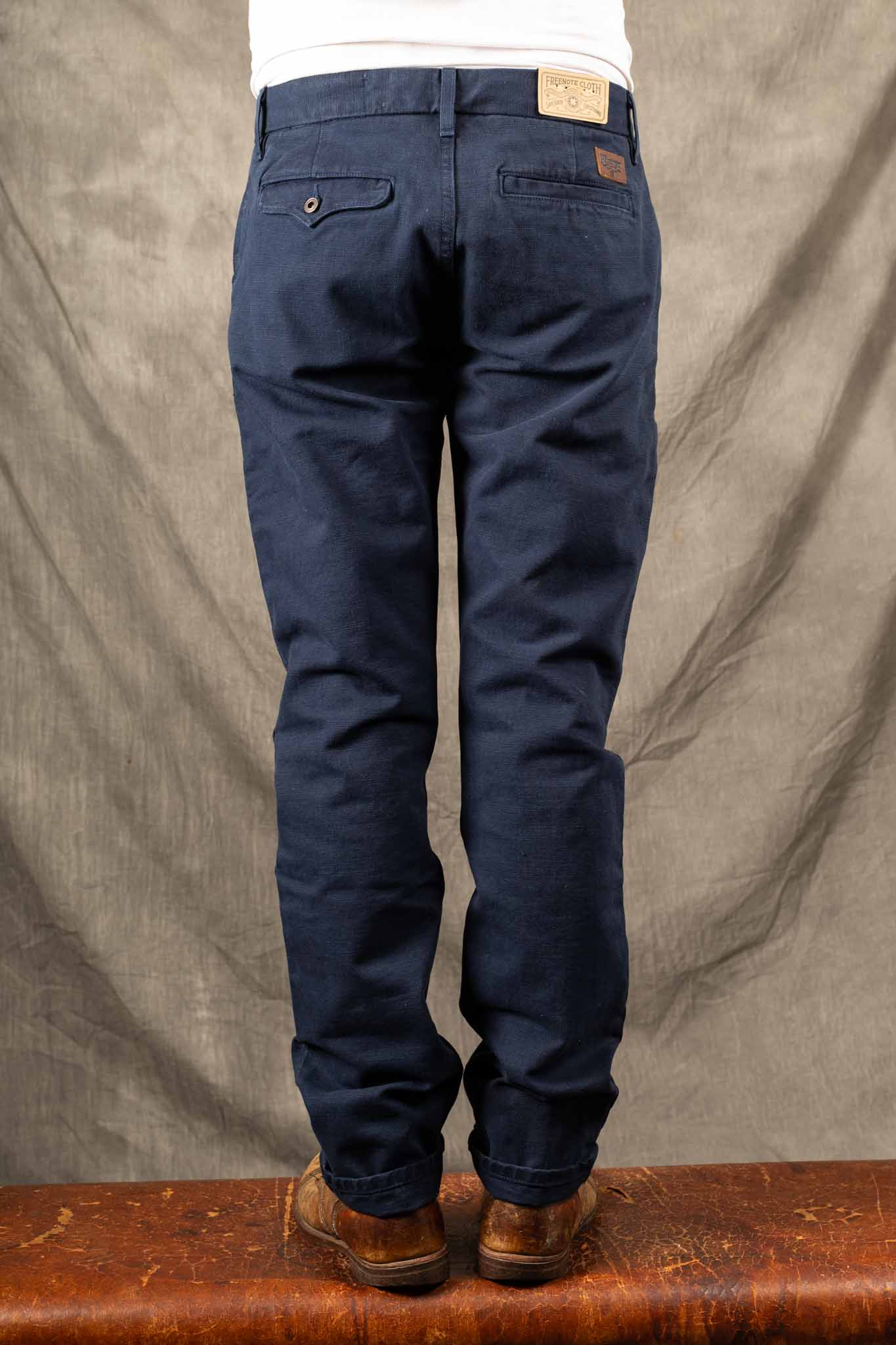 Freenote Cloth - Workers Chino Slim Straight Fit 14 Ounce Slub - Navy