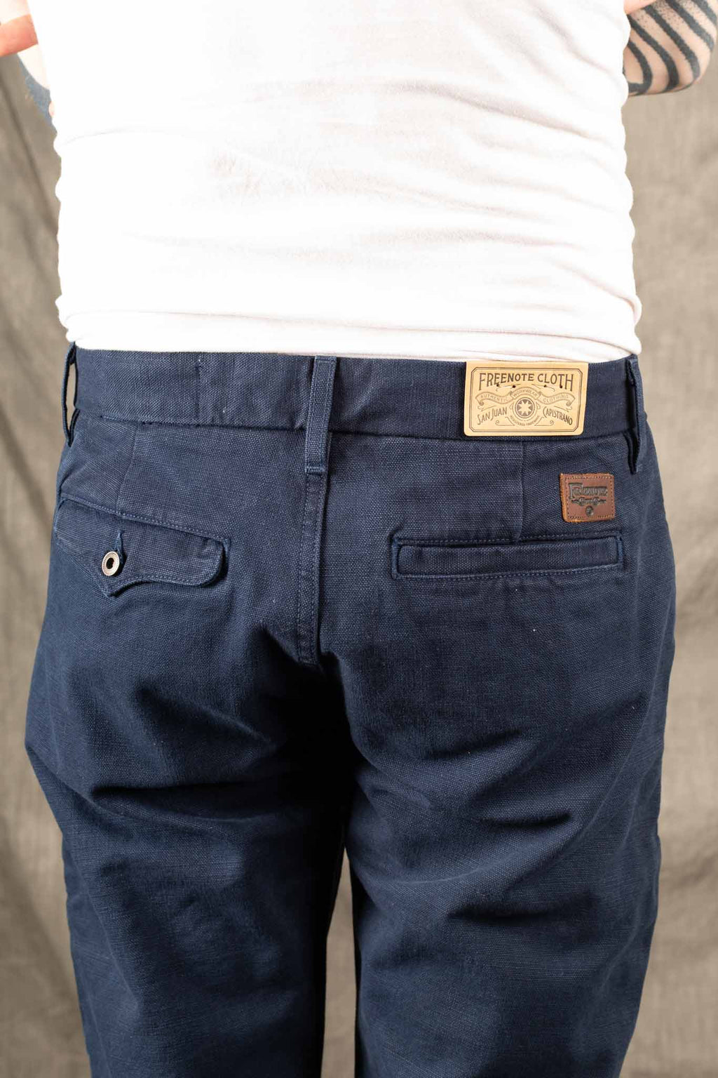 Freenote Cloth - Workers Chino Slim Straight Fit 14 Ounce Slub - Navy
