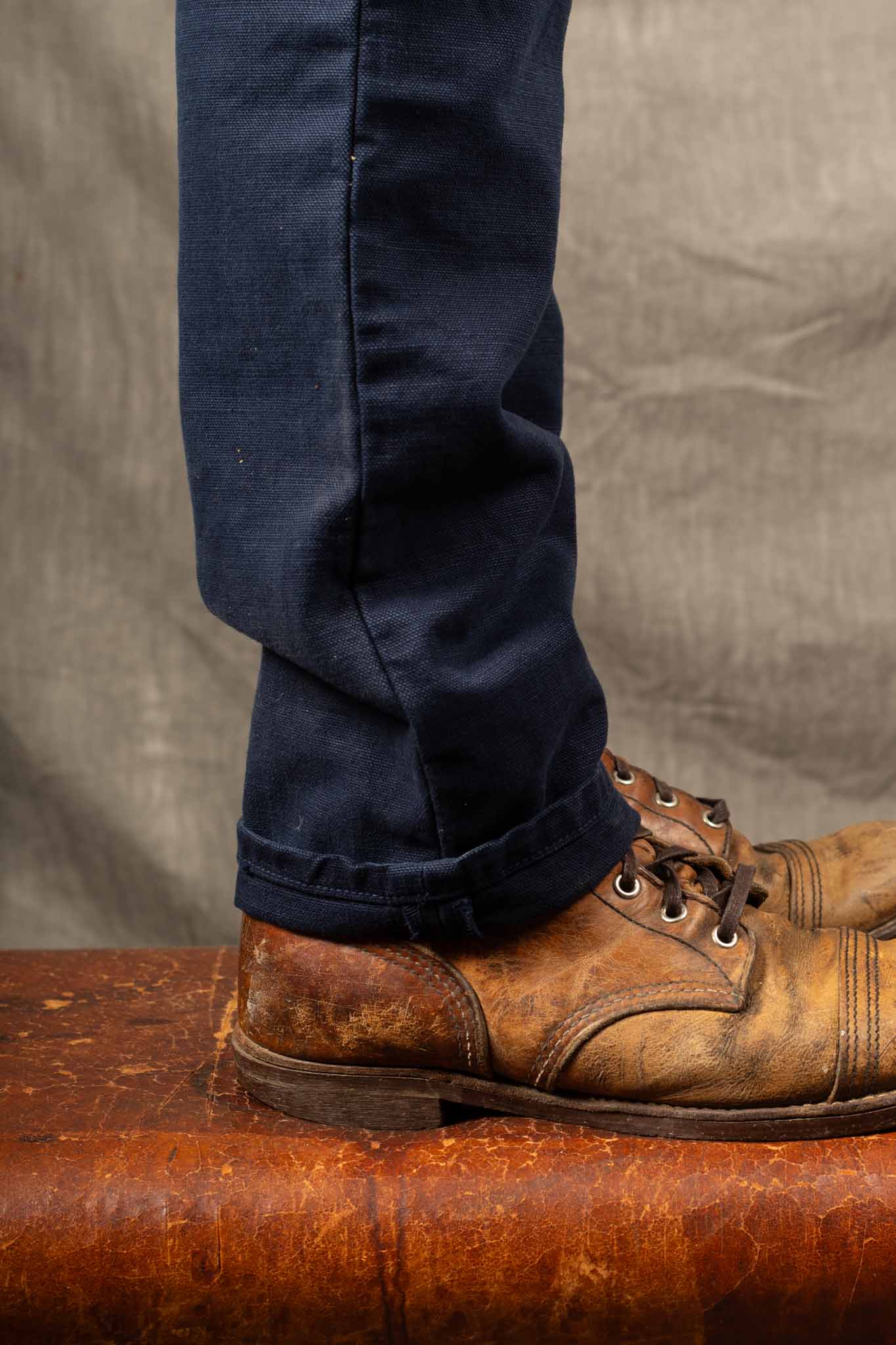 Freenote Cloth - Workers Chino Slim Straight Fit 14 Ounce Slub - Navy