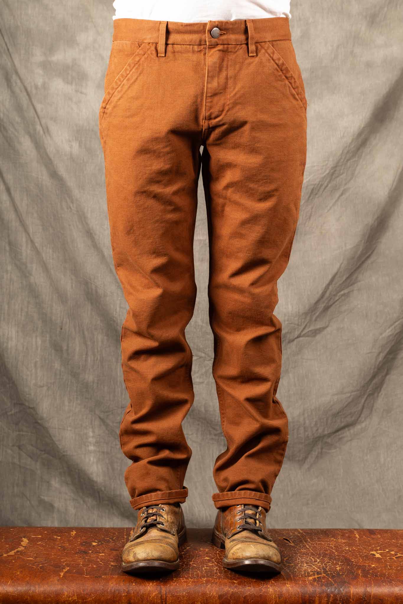 Freenote Cloth - Workers Chino Slim Fit 14 Ounce Slub - Rust