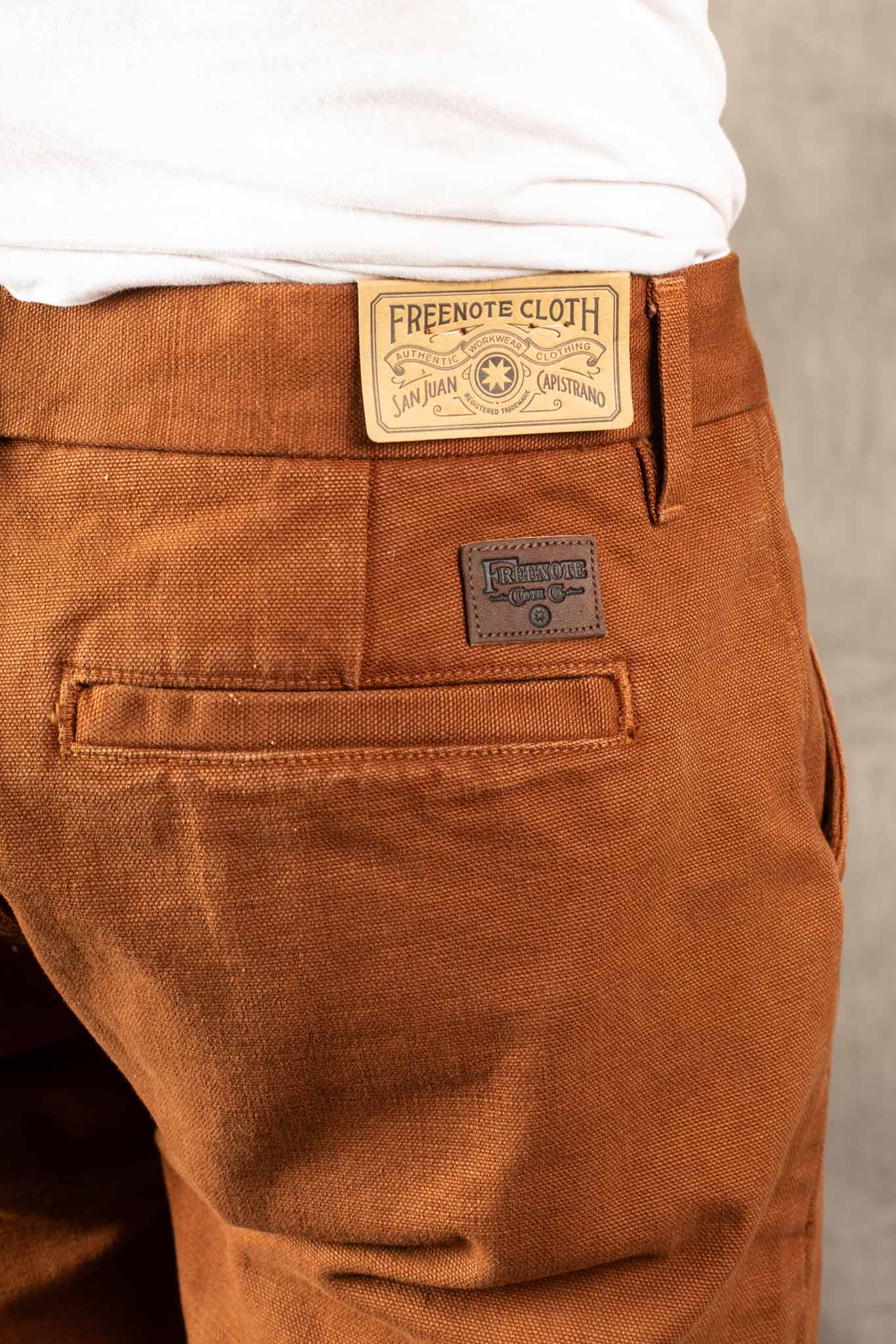 Freenote Cloth - Workers Chino Slim Fit 14 Ounce Slub - Rust