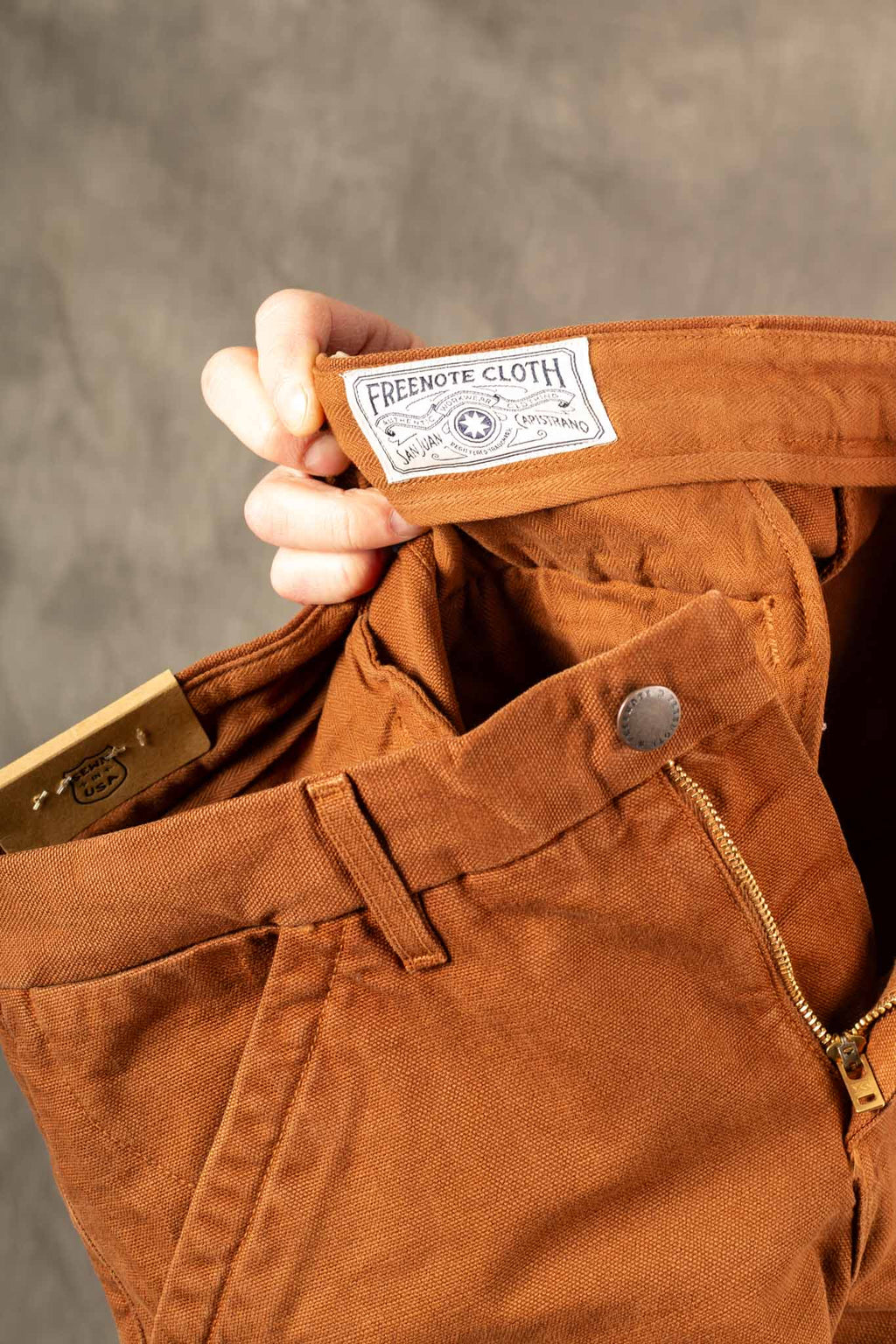 Freenote Cloth - Workers Chino Slim Fit 14 Ounce Slub - Rust