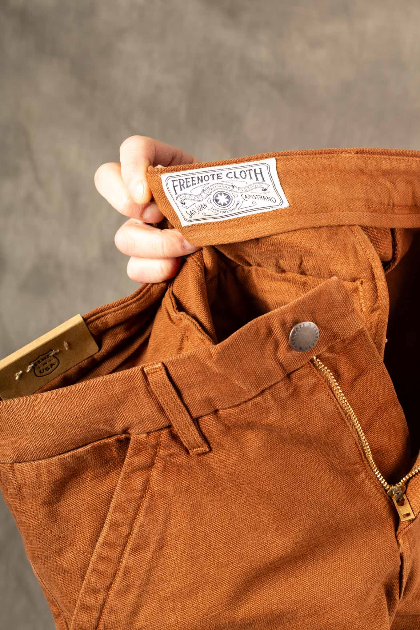 Freenote Cloth - Workers Chino Slim Fit 14 Ounce Slub - Rust