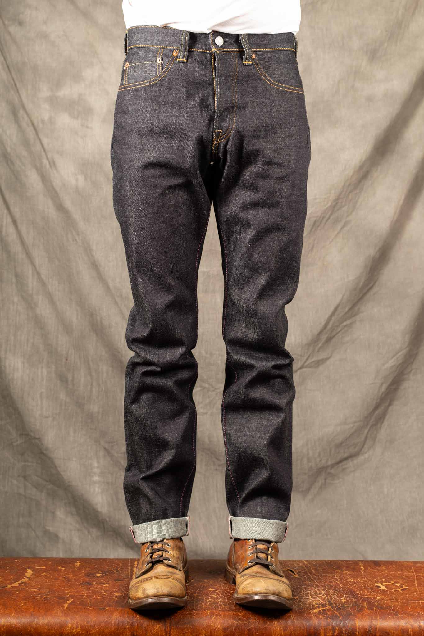 Momotaro 0605 15,7oz Zimbabwe Cotton Denim Natural Tapered – Pinkomo