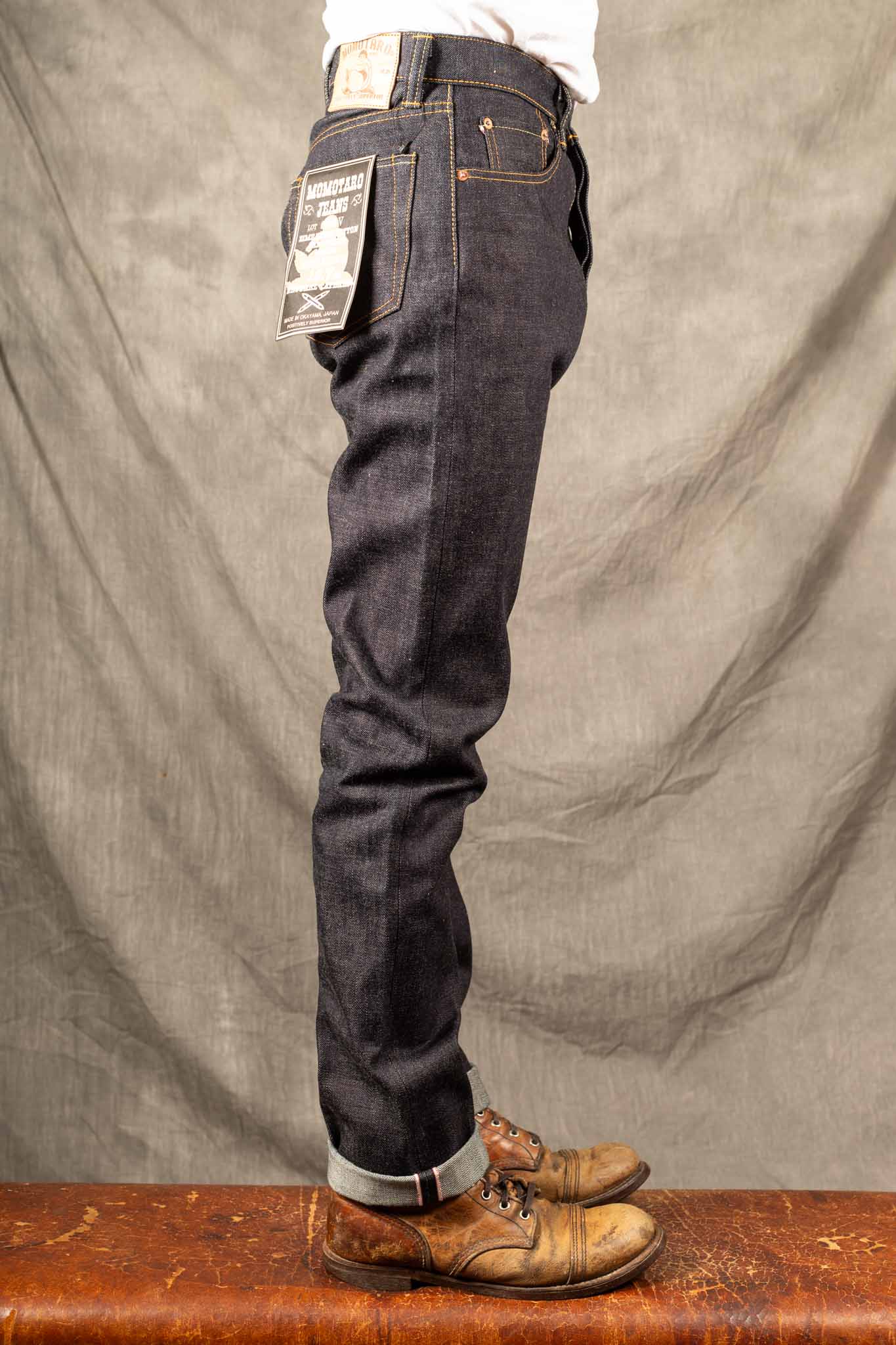 Momotaro 0605 15,7oz Zimbabwe Cotton Denim Natural Tapered