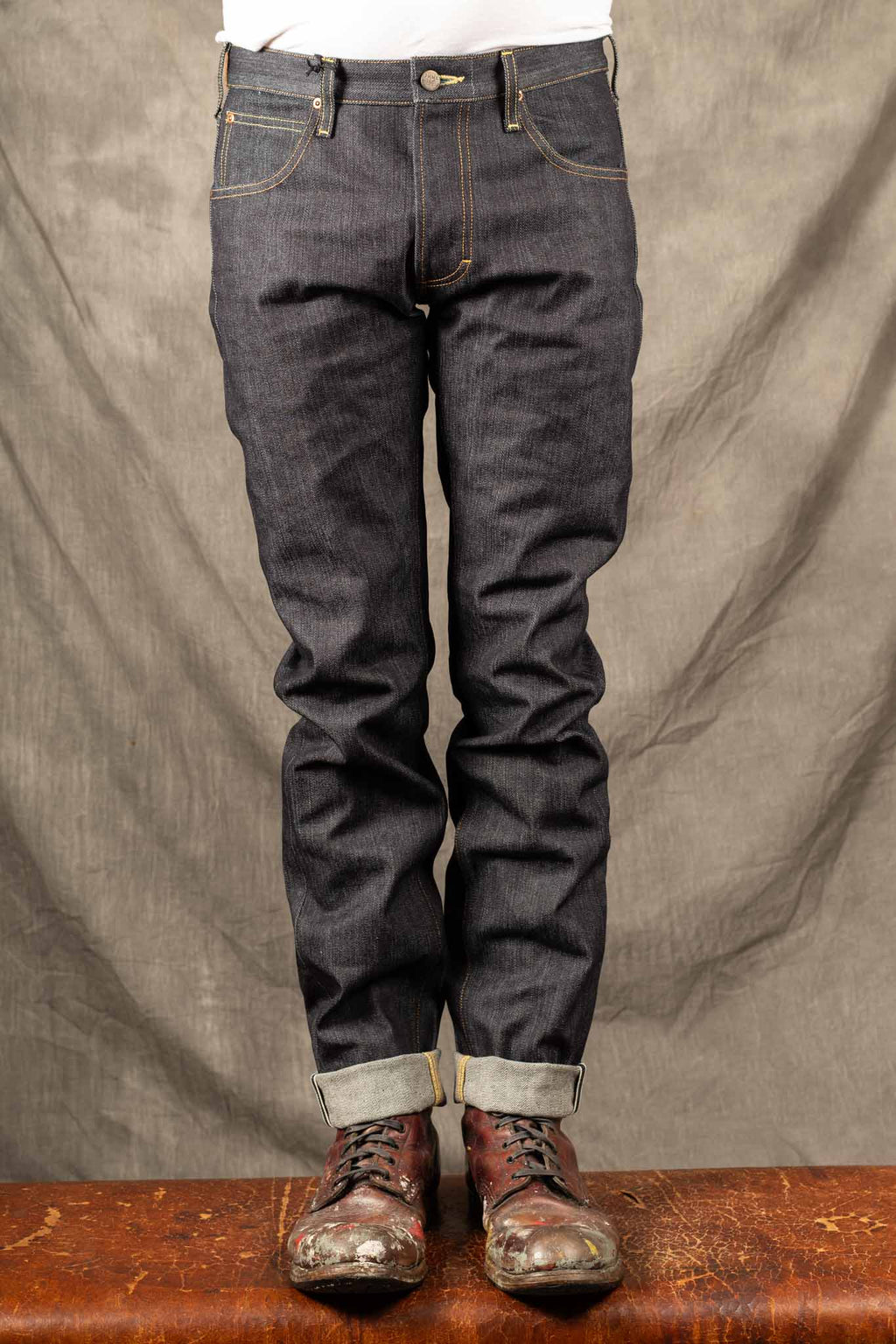 LEE 101 S REGULAR SELVAGE DENIM JEANS - 13.75 OZ