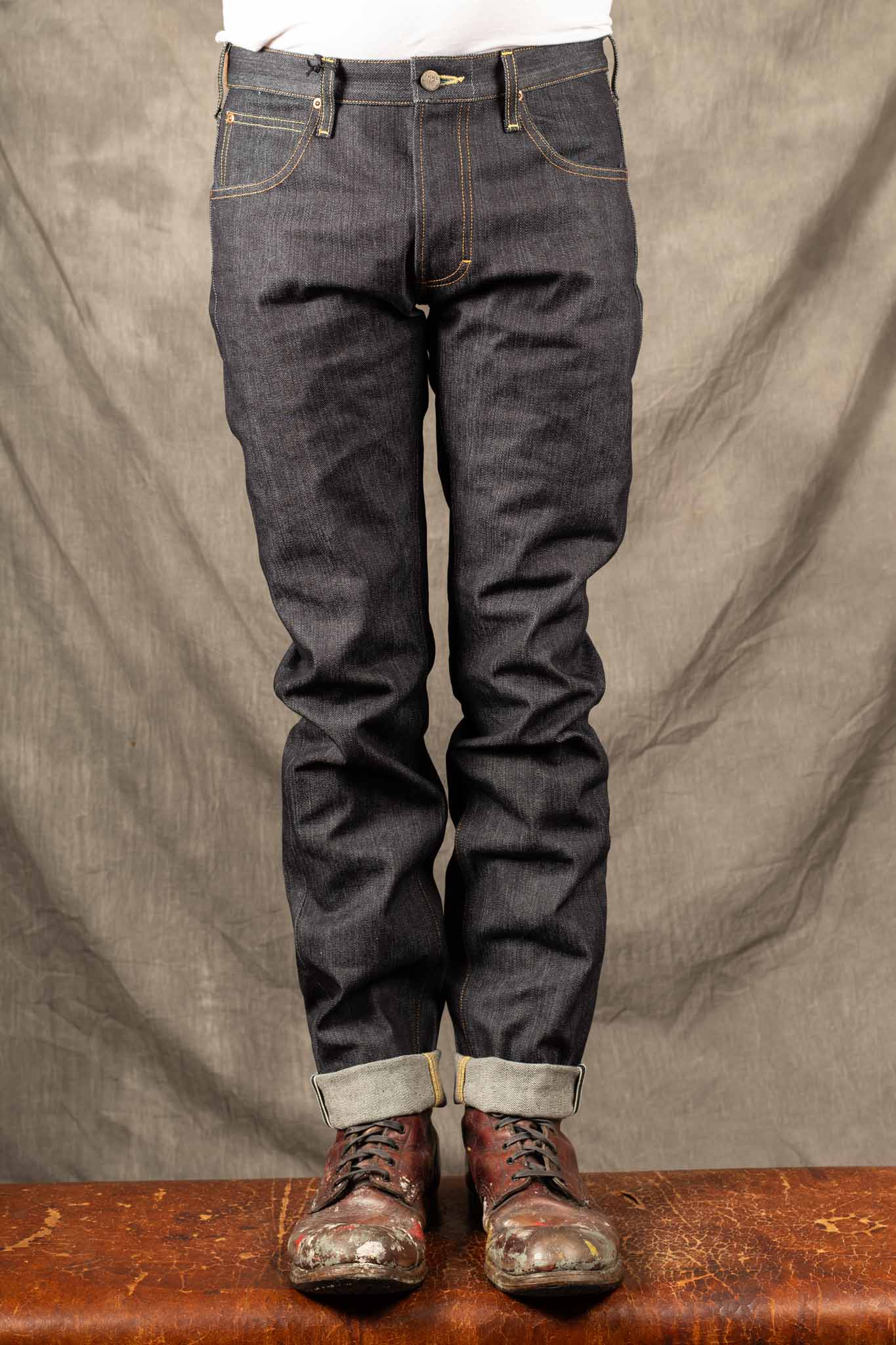 LEE 101 S REGULAR SELVAGE DENIM JEANS - 13.75 OZ
