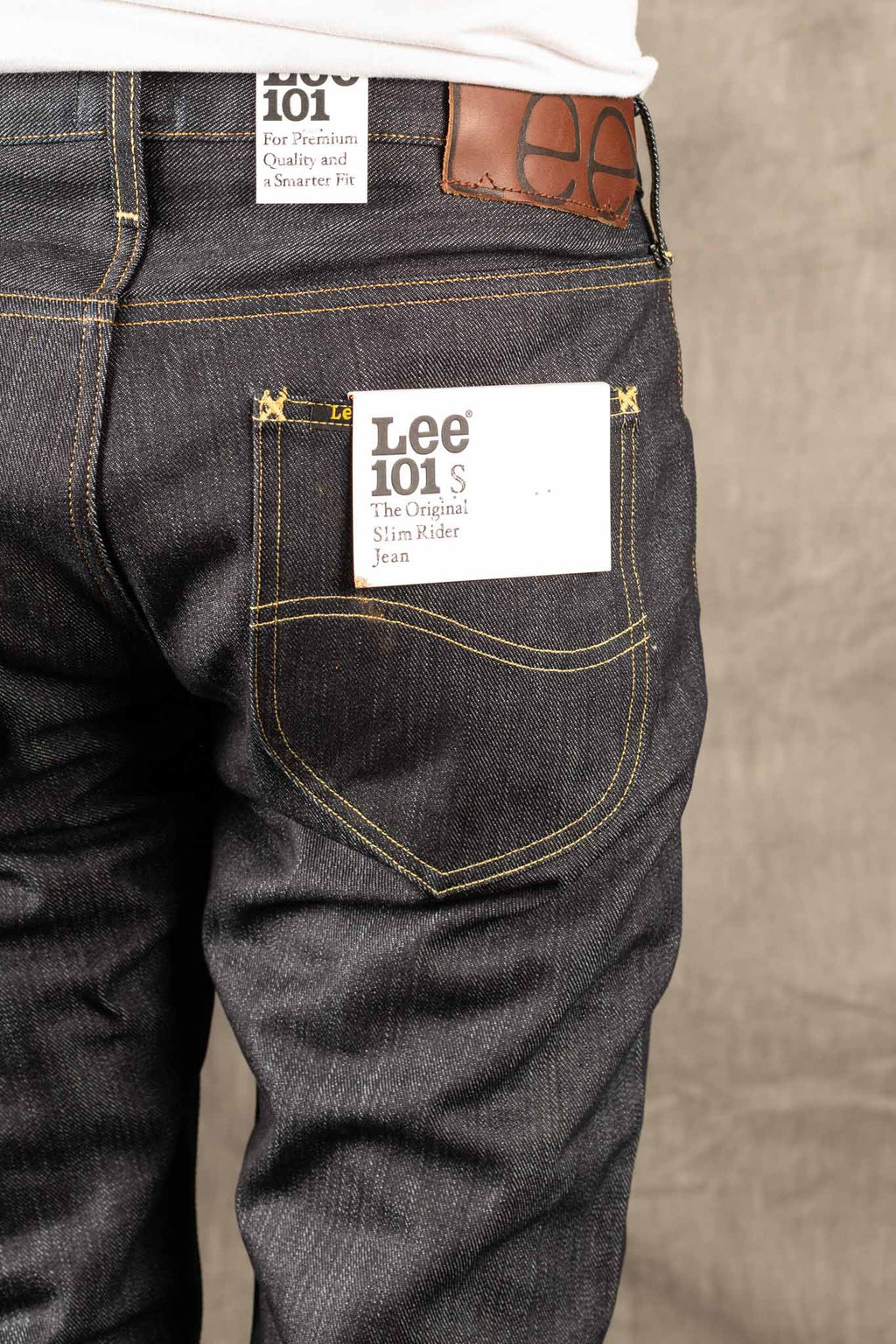 LEE 101 S REGULAR SELVAGE DENIM JEANS - 13.75 OZ