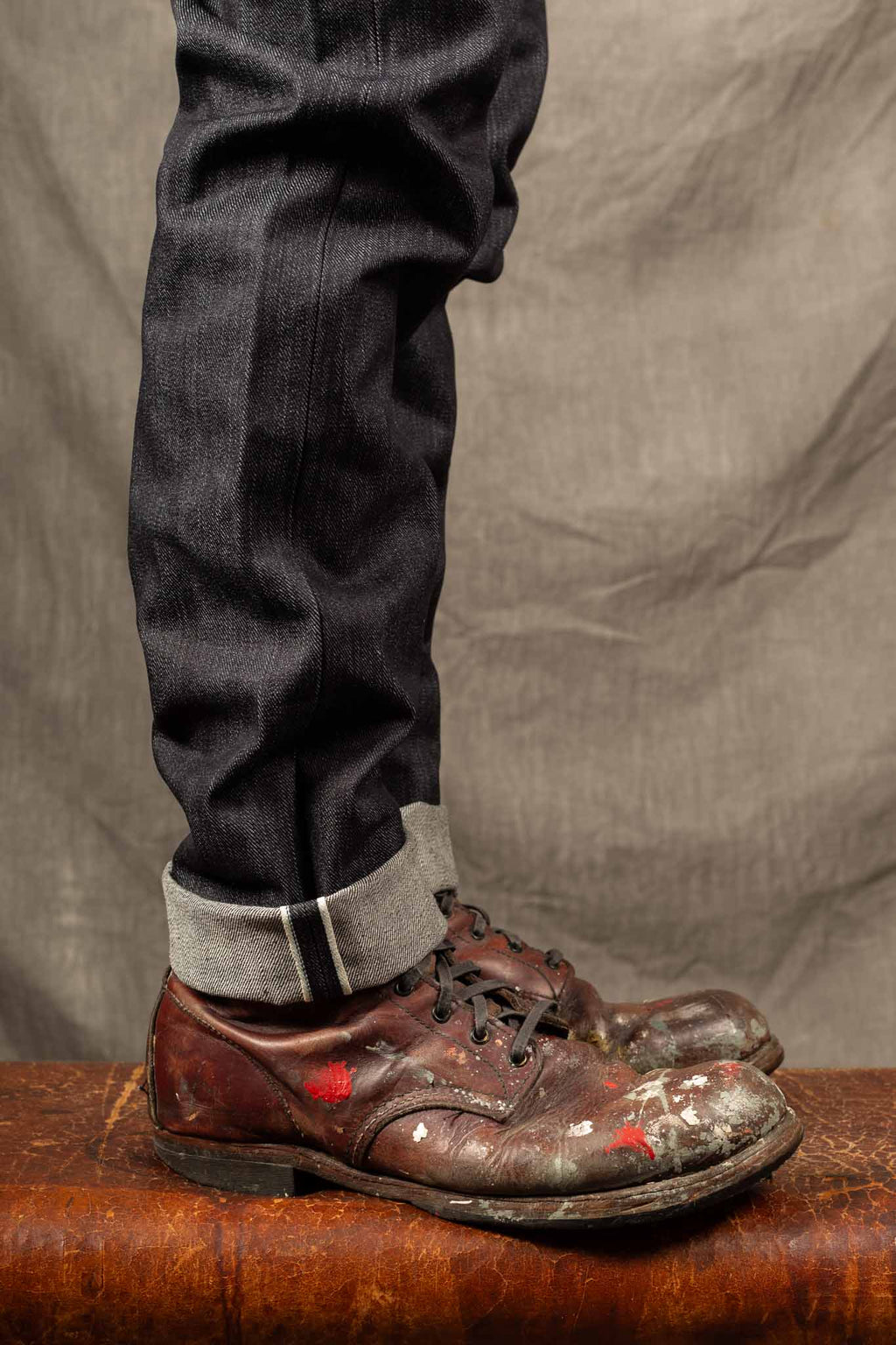 LEE 101 S REGULAR SELVAGE DENIM JEANS - 13.75 OZ