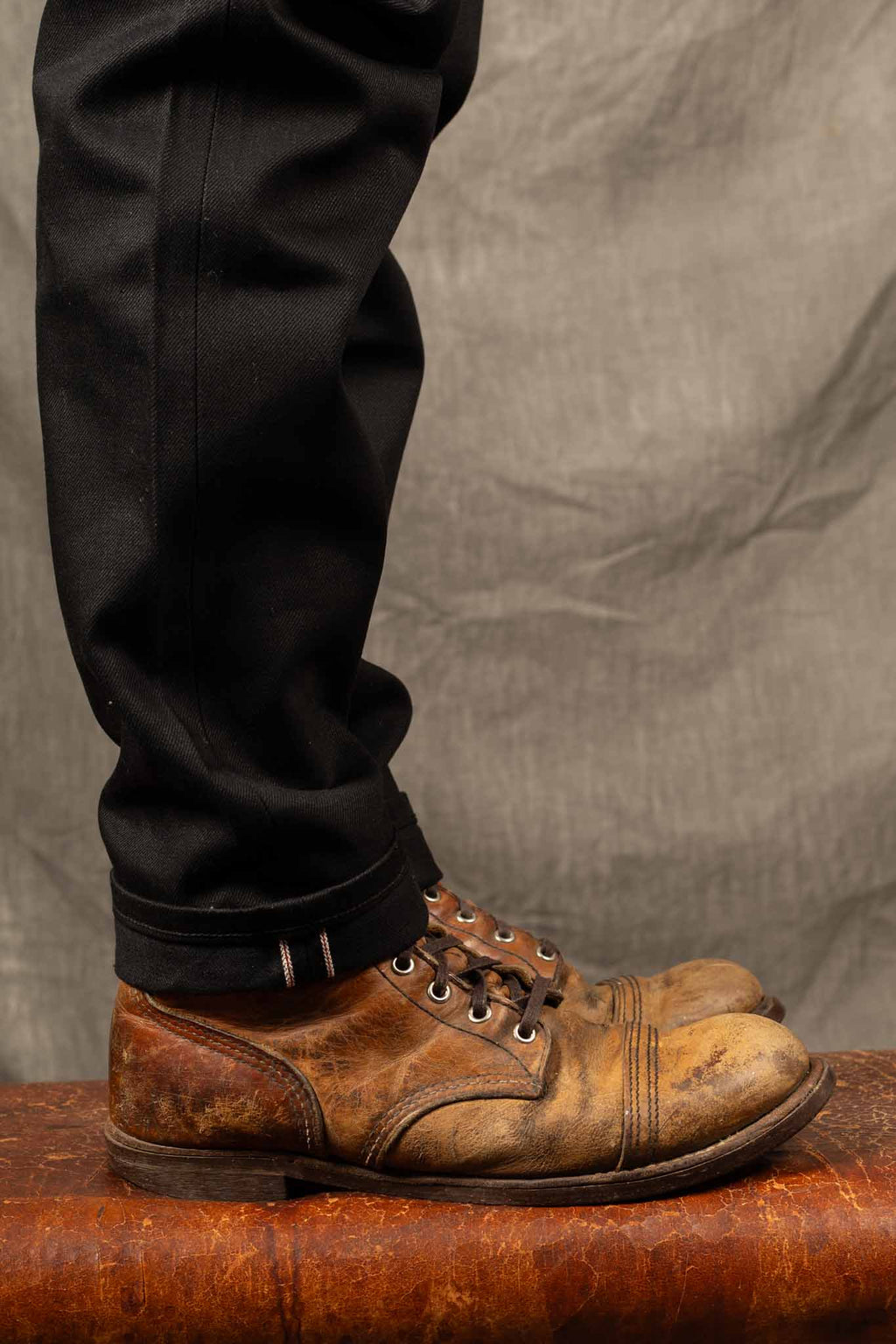 Naked and Famous Easy Guy - 13oz Solid Black Selvedge