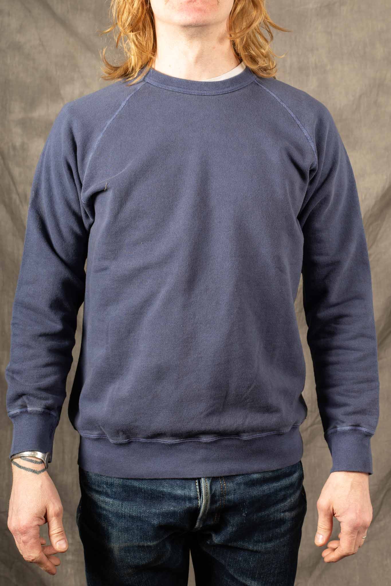 GOOD ON - Raglan Crew Sweat - NAVY