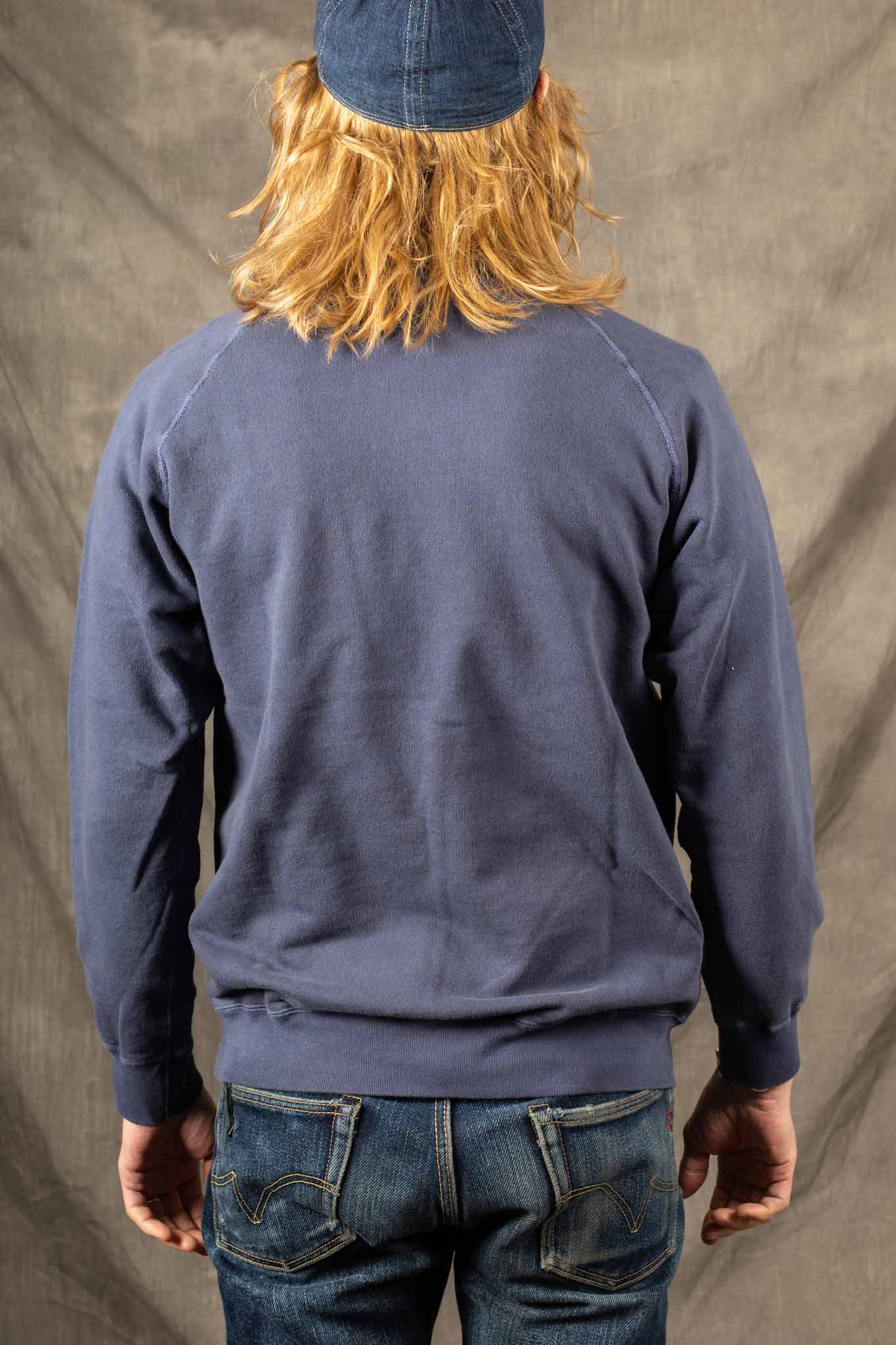 GOOD ON - Raglan Crew Sweat - NAVY