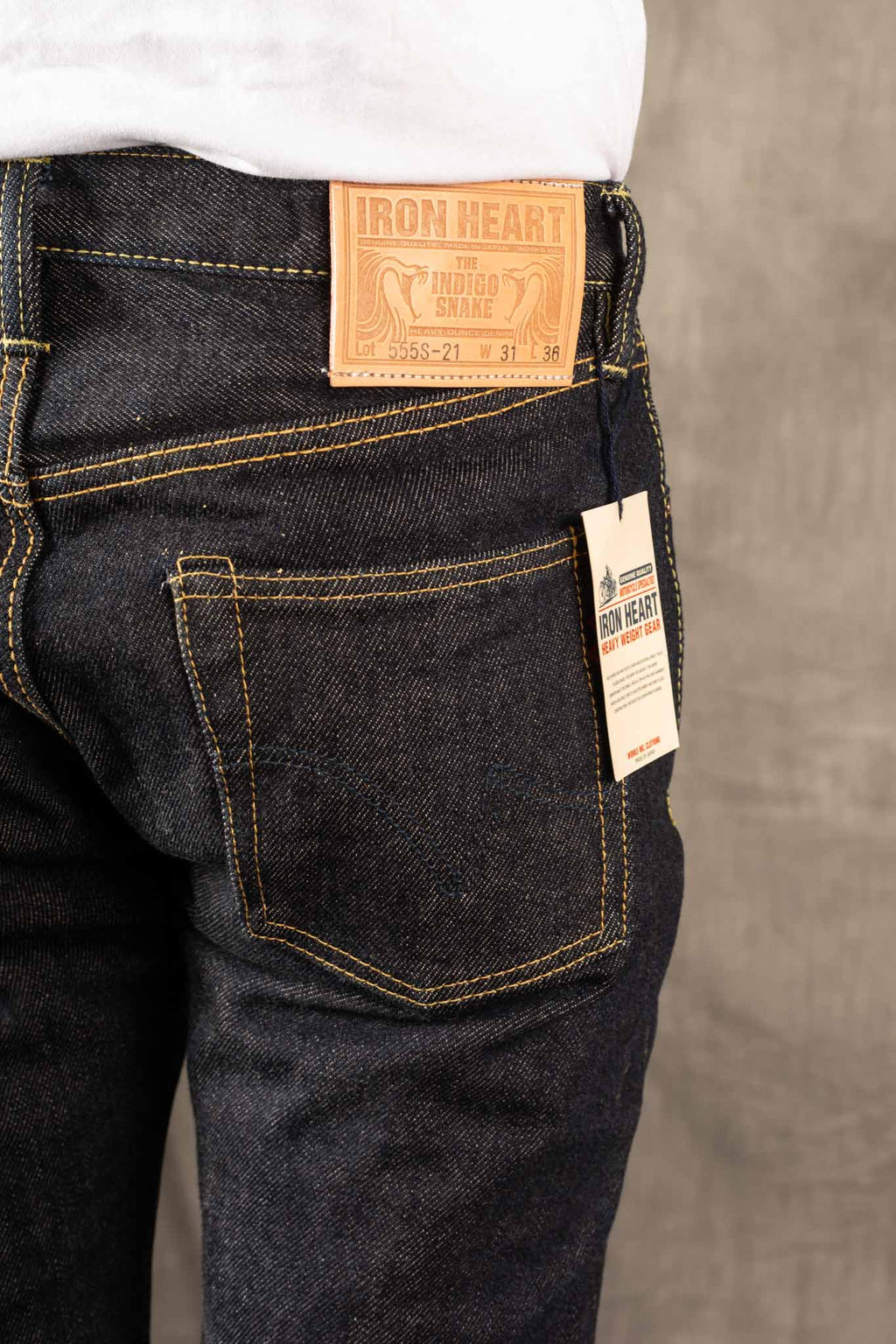 Iron Heart IH-555S 21oz Selvedge Denim Slim Cut Jeans