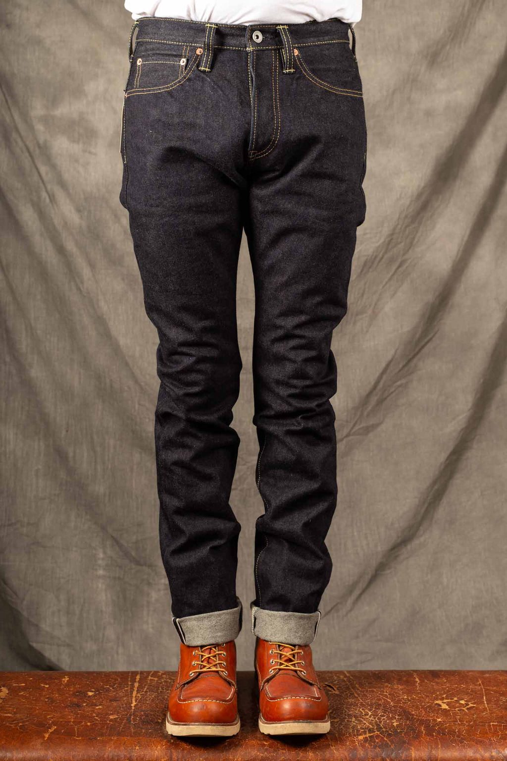 Iron Heart IH-555S-142  14oz Selvedge Denim Slim Jeans