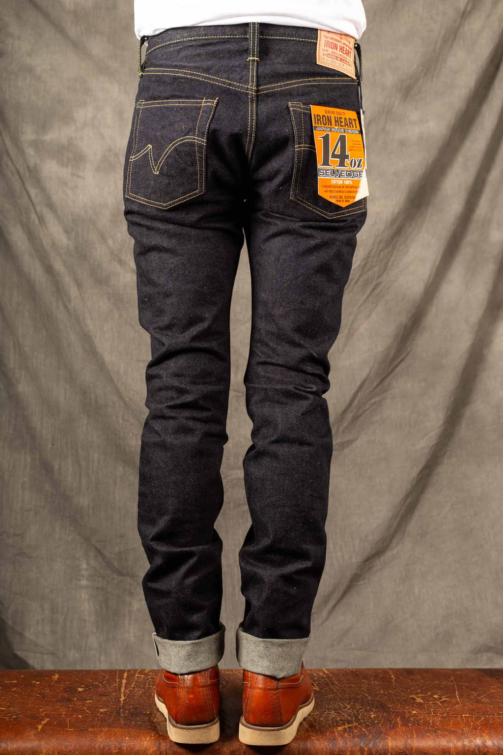 Iron Heart IH-555S-142  14oz Selvedge Denim Slim Jeans