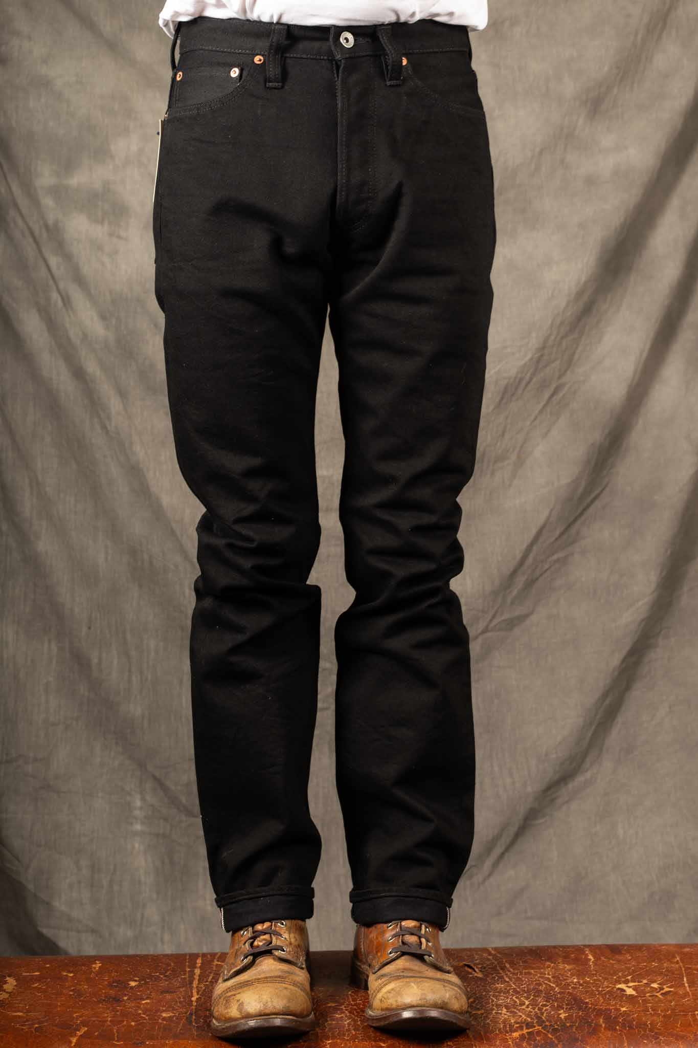 Iron Heart IH-888S-142bb 14oz Selvedge Denim Super Black (Fades to Grey)