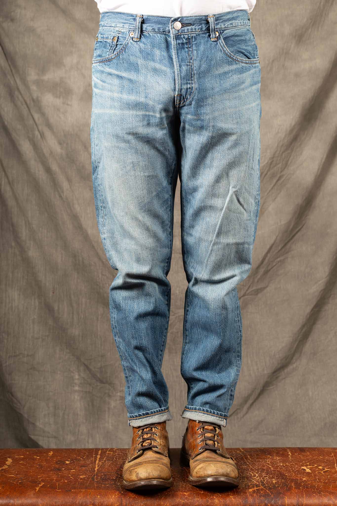 Edwin Made in Japan, REGULAR TAPERED JEANS - 10.5oz Kaihara Indigo Lightweight Red Selvage - I033516-015J