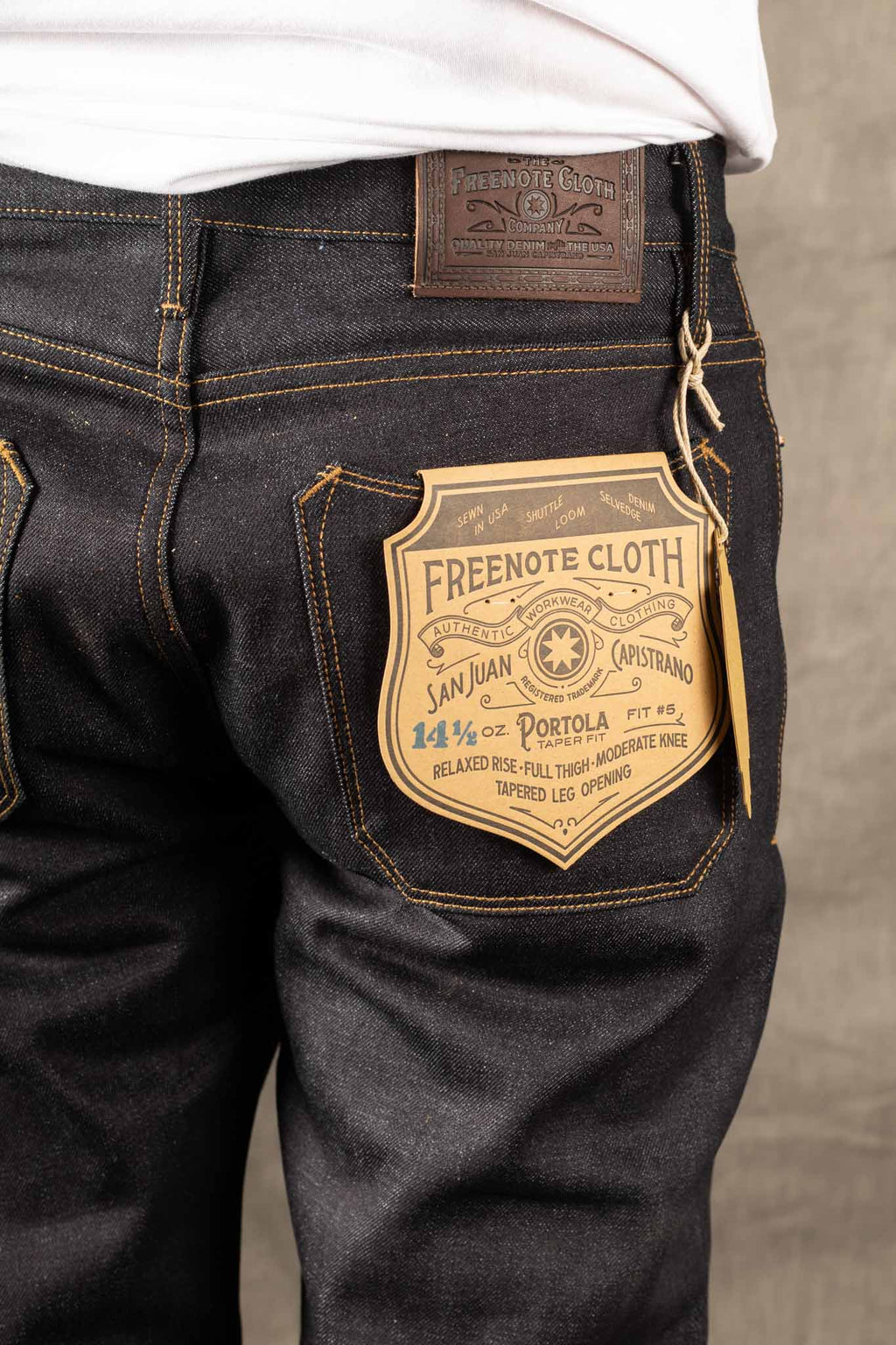 Freenote Cloth - portola classic taper 14.50 ounce kaihara denim