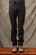 Iron Heart IH-555-SB 21oz Selvedge Denim Super Iron Heart Slim Cut Jeans - Superblack Non-Fade