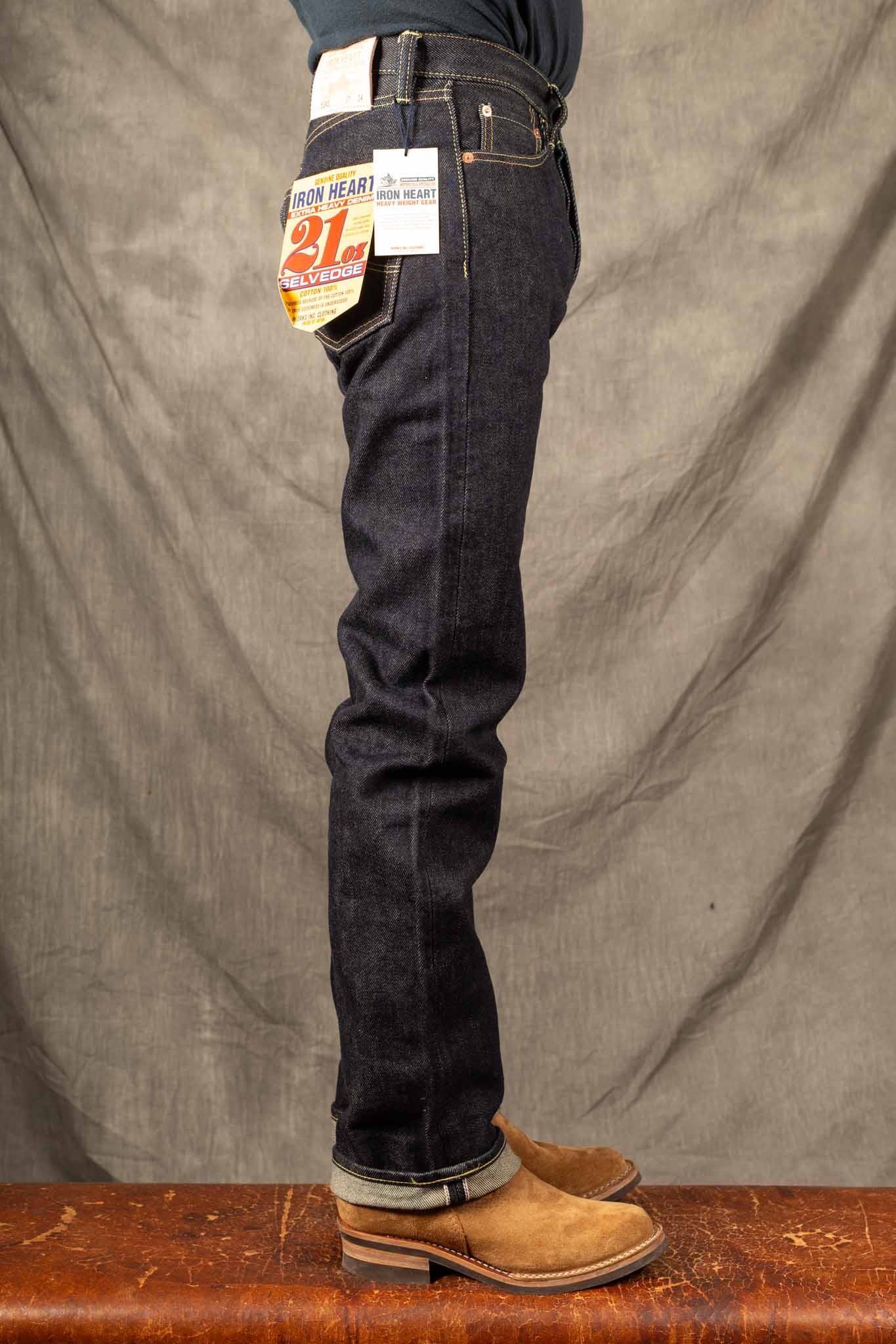 Iron Heart IH-634S 21oz Selvedge Straight – Pinkomo