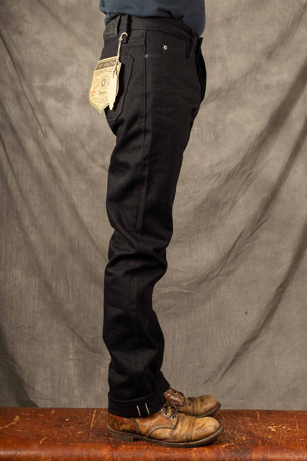 Freenote Cloth Trabuco Classic Straight 17 Ounce Black Denim
