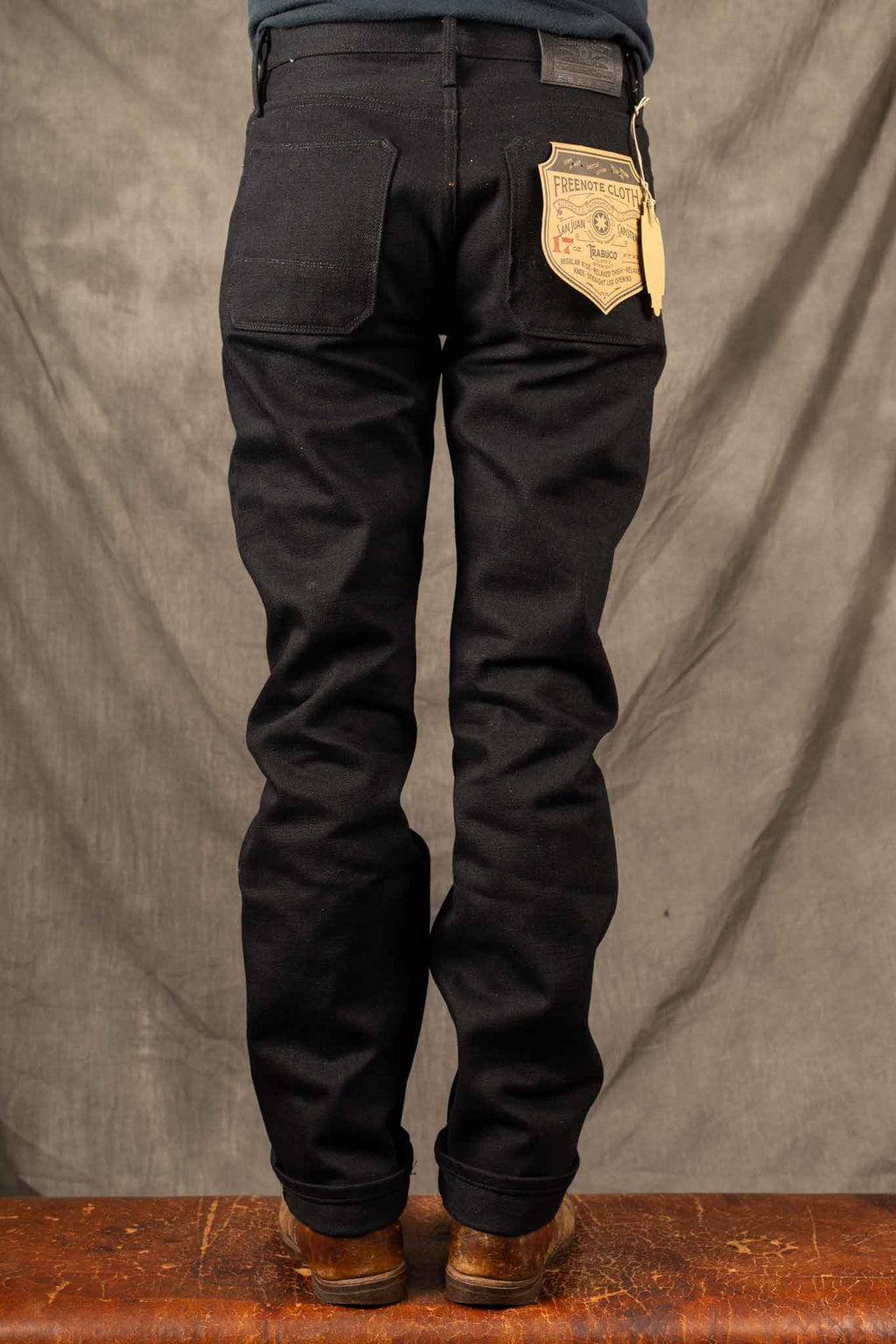 Freenote Cloth Trabuco Classic Straight 17 Ounce Black Denim