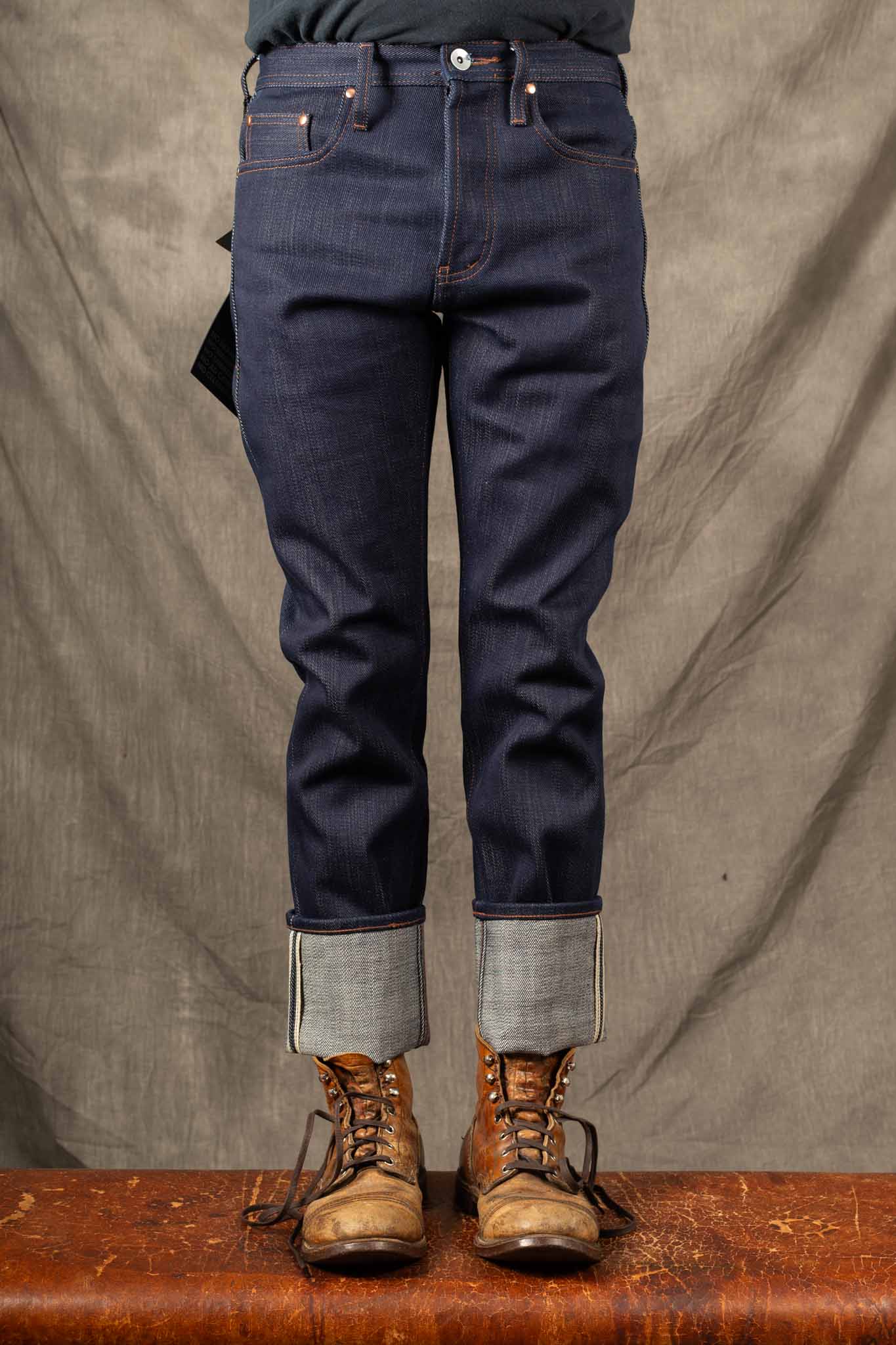 The Unbranded Brand UB221 Tapered Fit - 21oz Heavyweight Indigo Selvedge Denim
