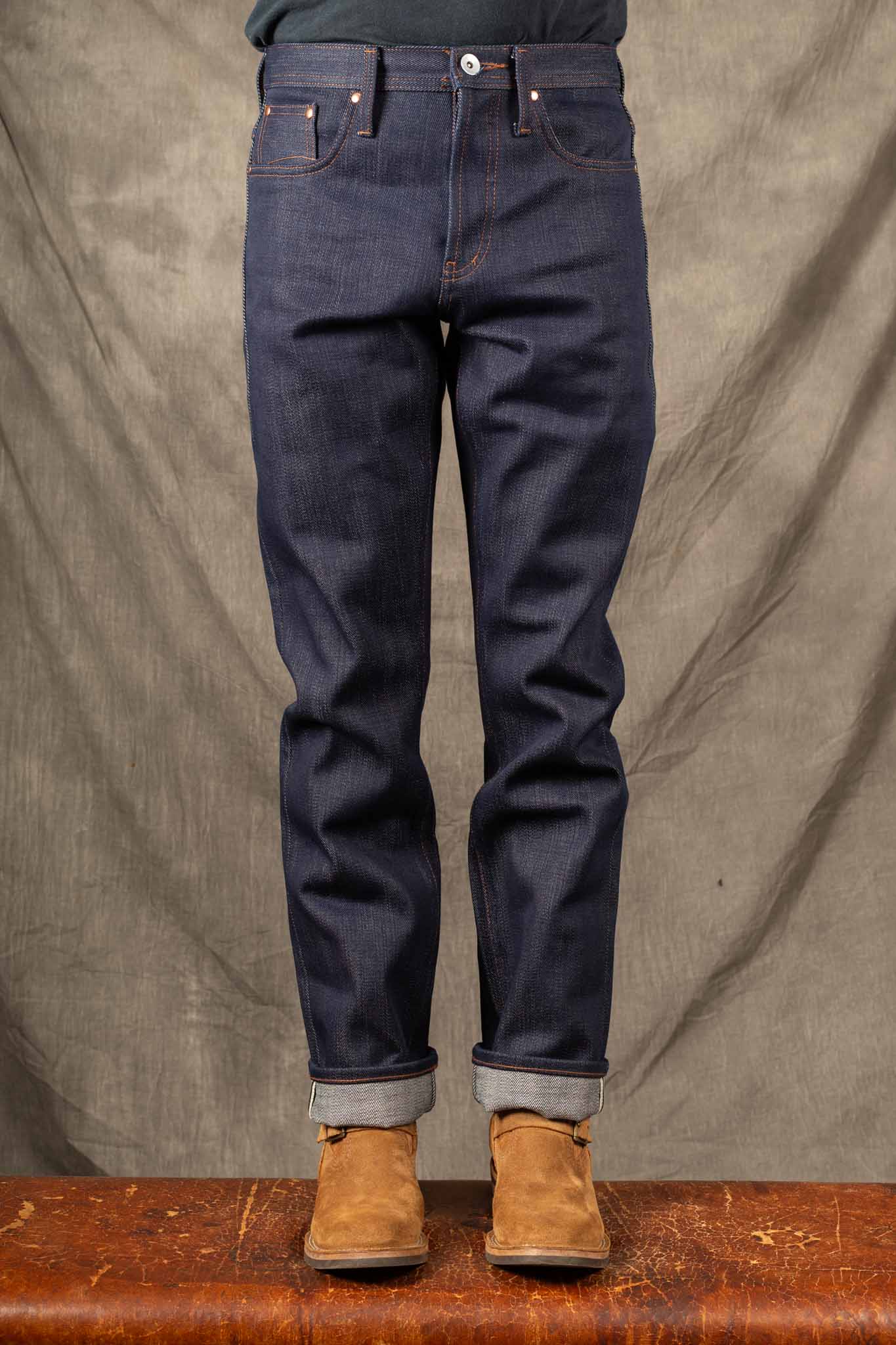 The Unbranded Brand UB321 Straight Fit - 21oz Heavyweight Indigo Selvedge Denim