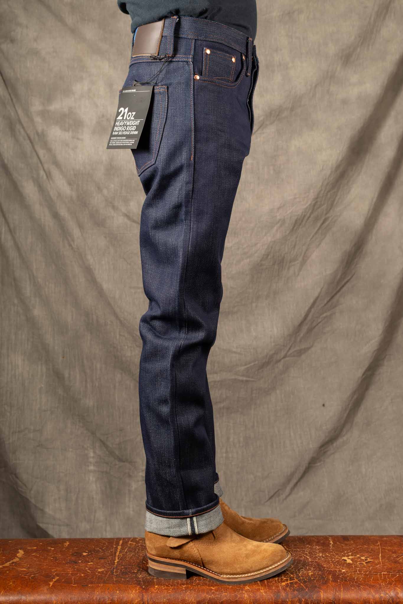 The Unbranded Brand UB321 Straight Fit - 21oz Heavyweight Indigo Selvedge Denim