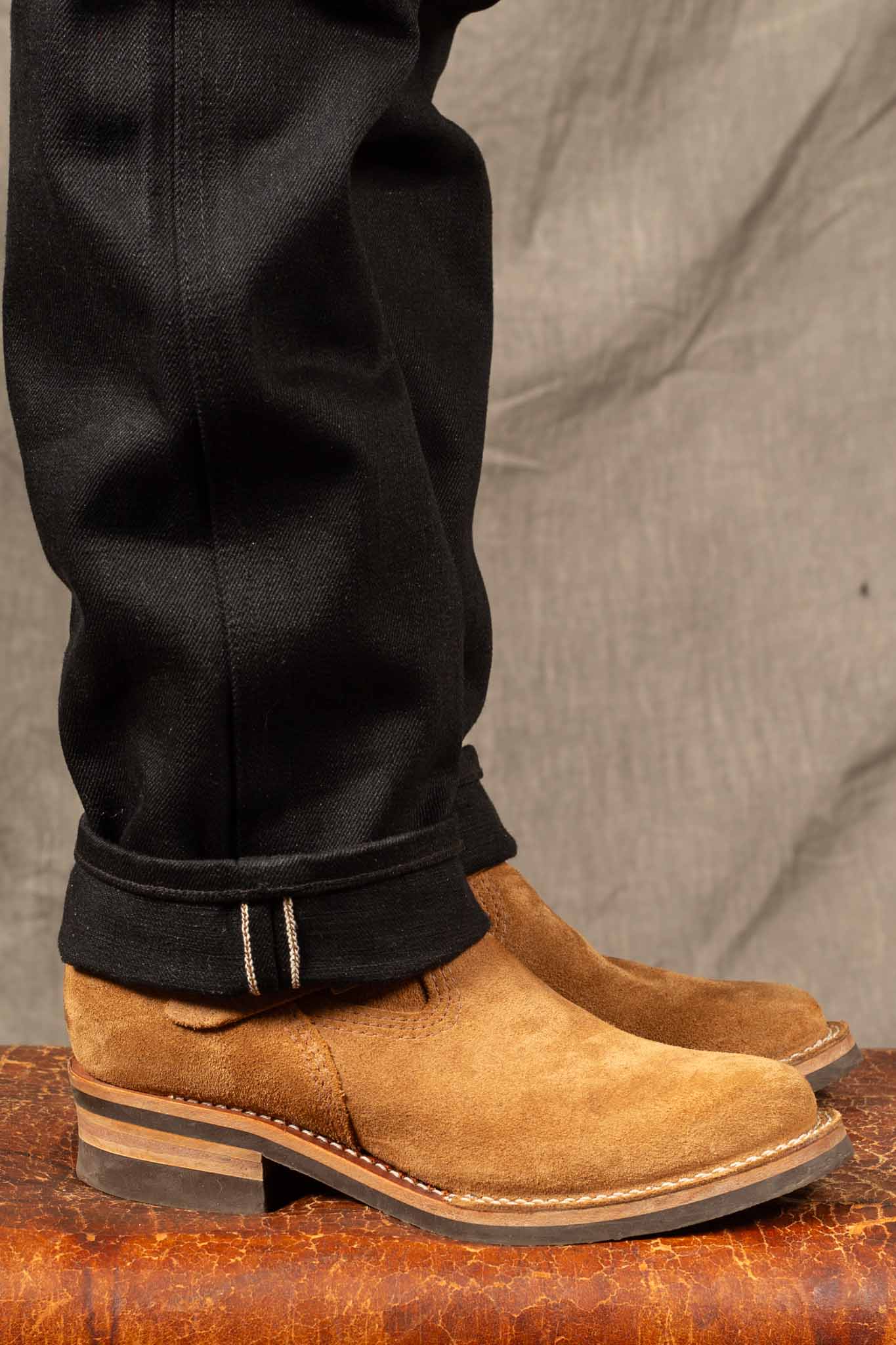 Freenote Cloth - wilkes western 17 ounce black denim