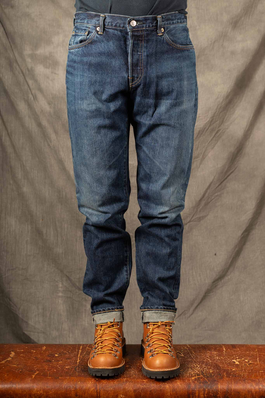 Edwin Made in Japan, REGULAR TAPERED JEANS - 14oz Kurabo Red Selvage Dark Used Wash - I030675_01_5E