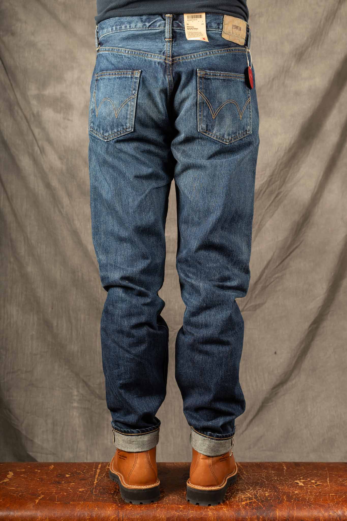 Edwin Made in Japan, REGULAR TAPERED JEANS - 14oz Kurabo Red Selvage Dark Used Wash - I030675_01_5E