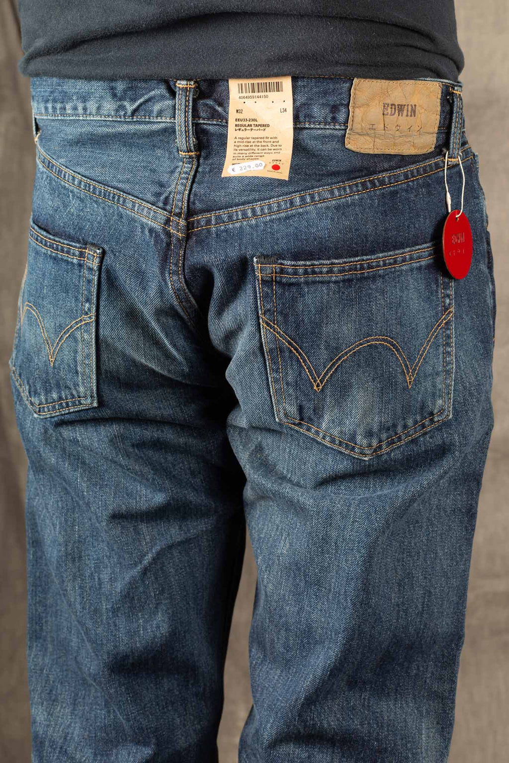 Edwin Made in Japan, REGULAR TAPERED JEANS - 14oz Kurabo Red Selvage Dark Used Wash - I030675_01_5E