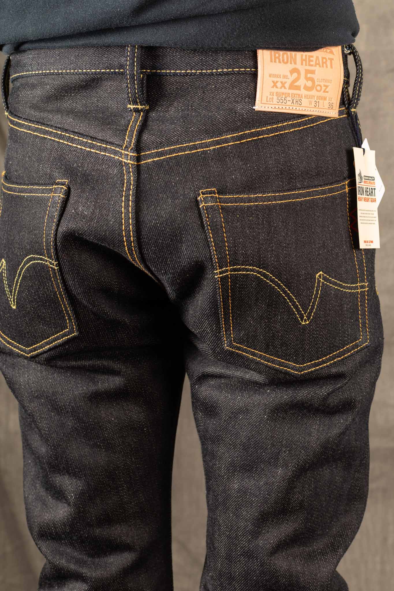 Iron Heart IH-555-XHS 25Oz Selvedge Slim Cut