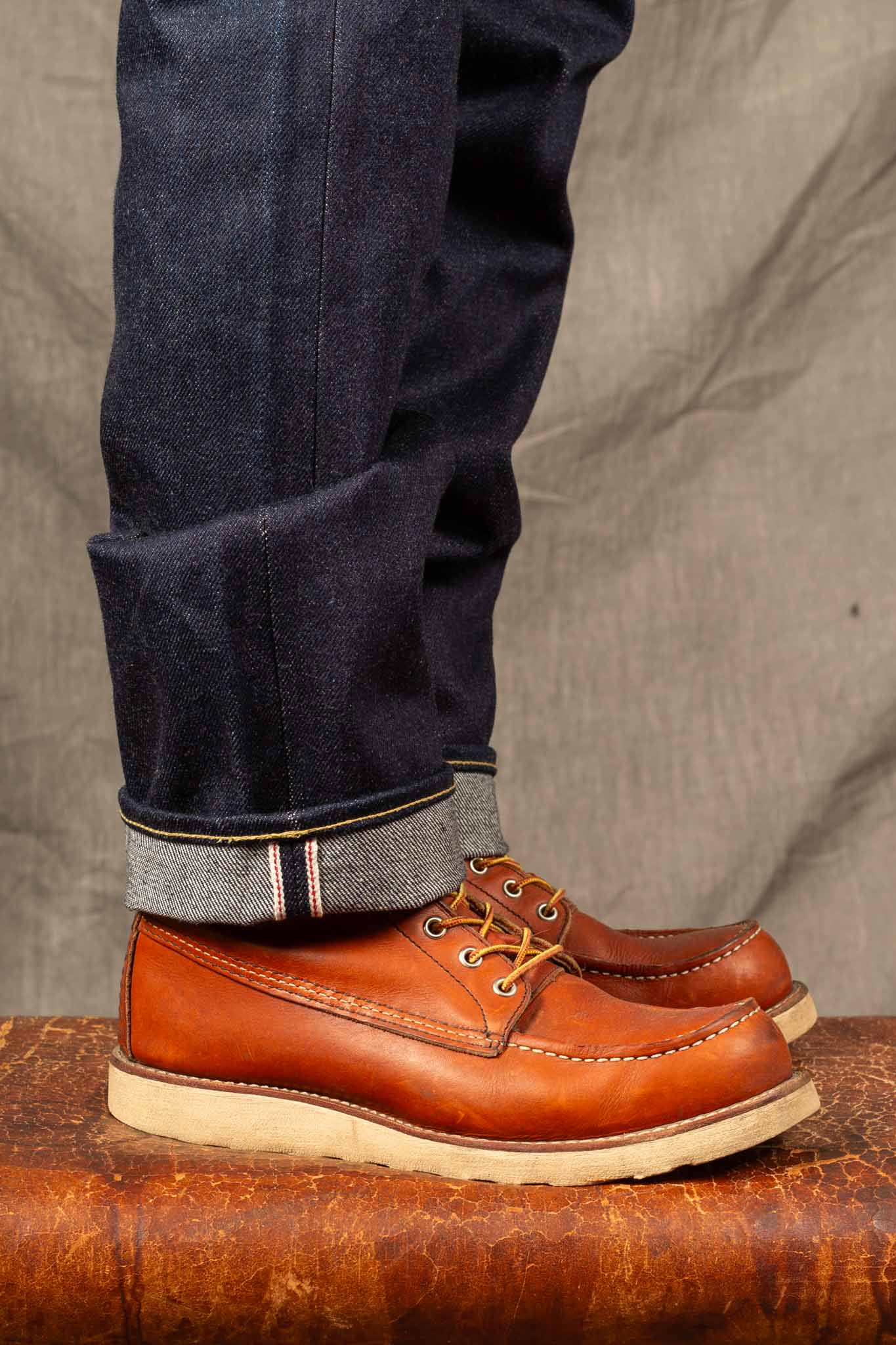 IH-888-UHR - 21/23oz Ultra Heavy Raw Selvedge Denim High Rise Tapered Cut Jeans