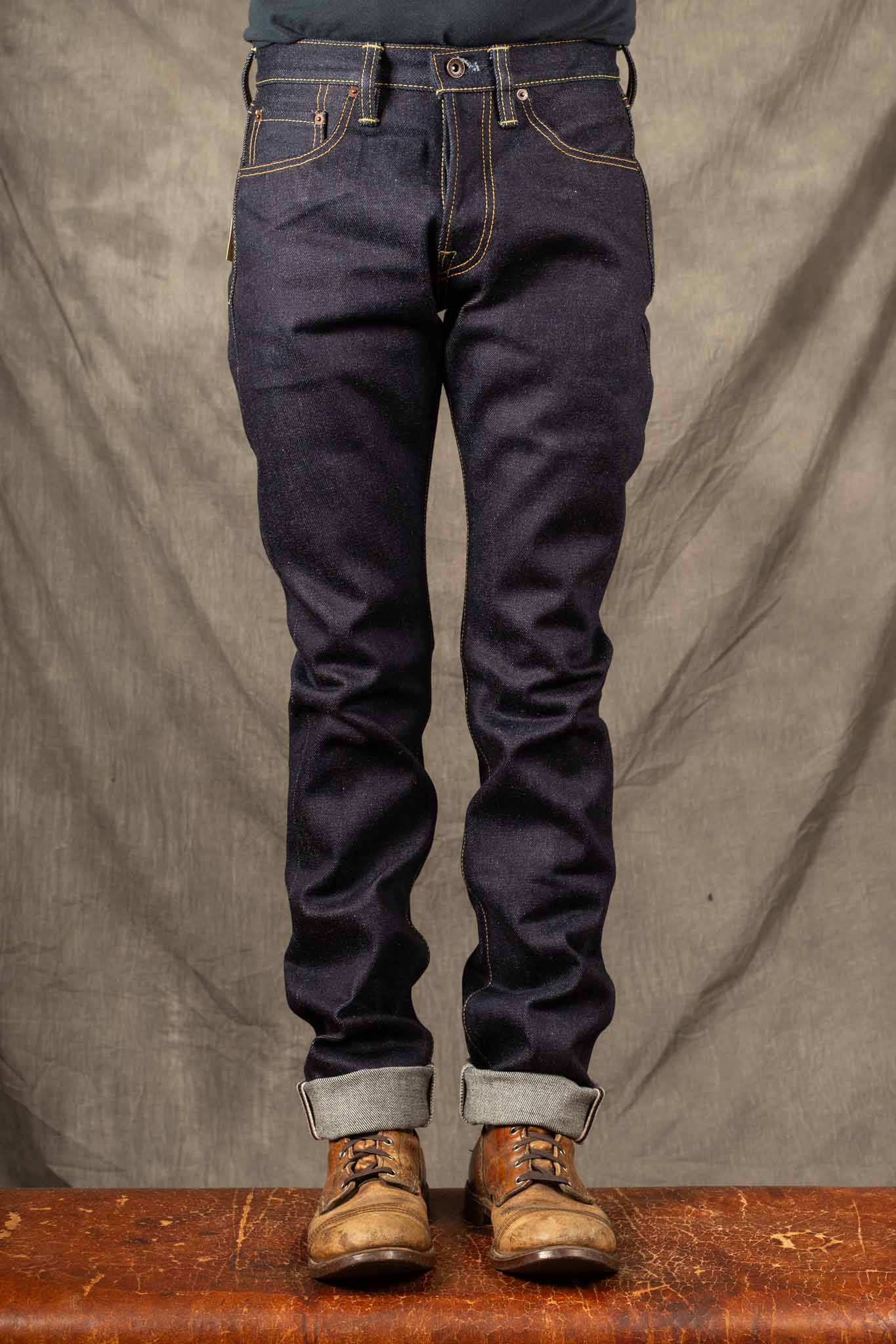 IH-555-UHR -  21/23oz Ultra Heavy Raw Selvedge Denim Slim Cut Jeans - Indigo