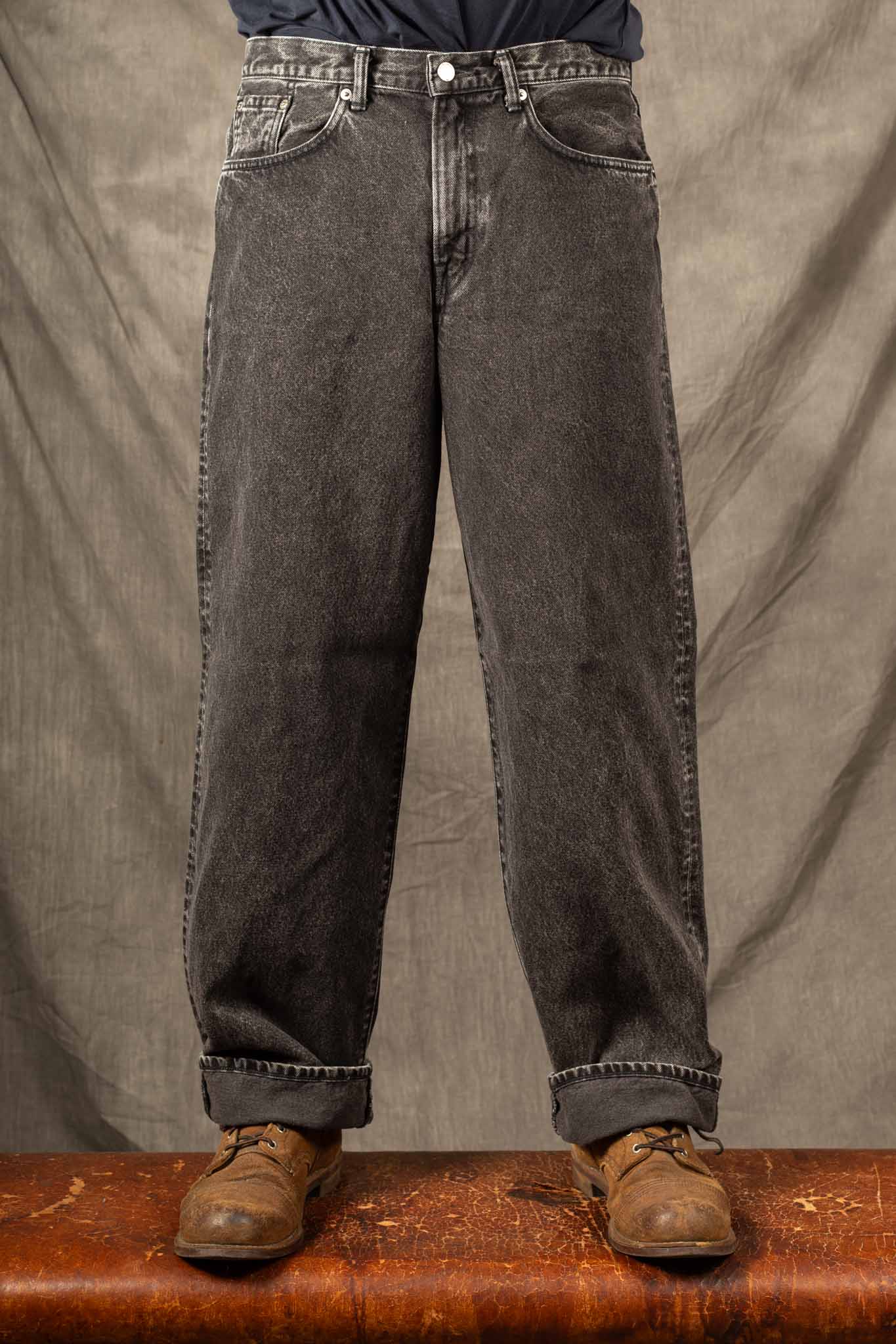 Edwin Made in Japan - Wide Pant - BLACK MID DARK USED - I035105-899B