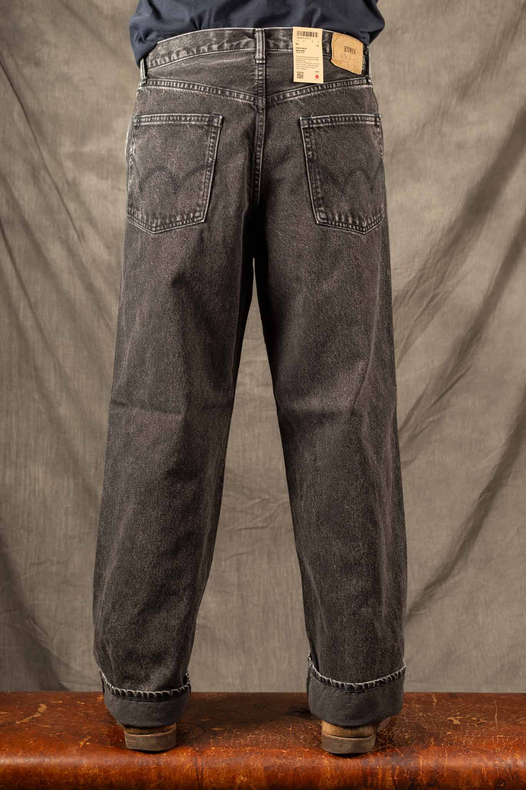 Edwin Made in Japan - Wide Pant - BLACK MID DARK USED - I035105-899B