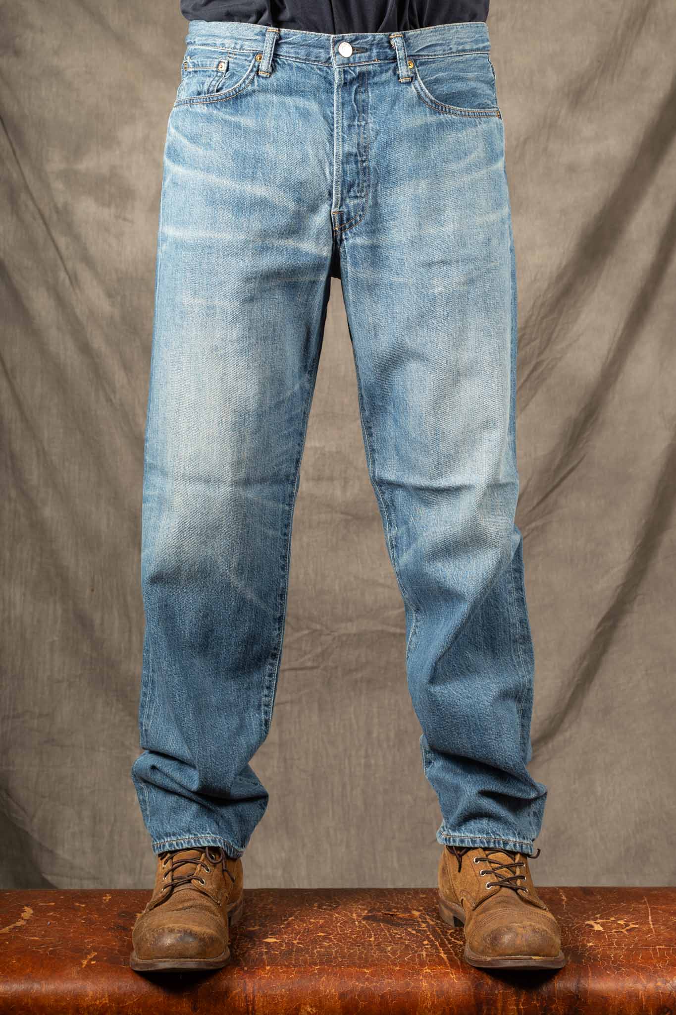 Edwin Made in Japan, Loose Jeans - Lightweight Blue Used - I034269-015J