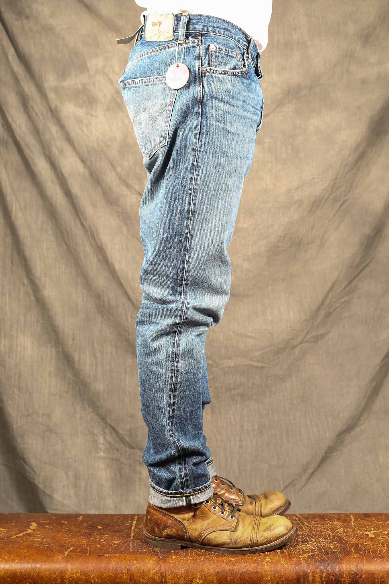 Edwin Made in Japan, 13.5oz Regular Tapered, Blue - Mid Dark Wash - I030674_01_E3