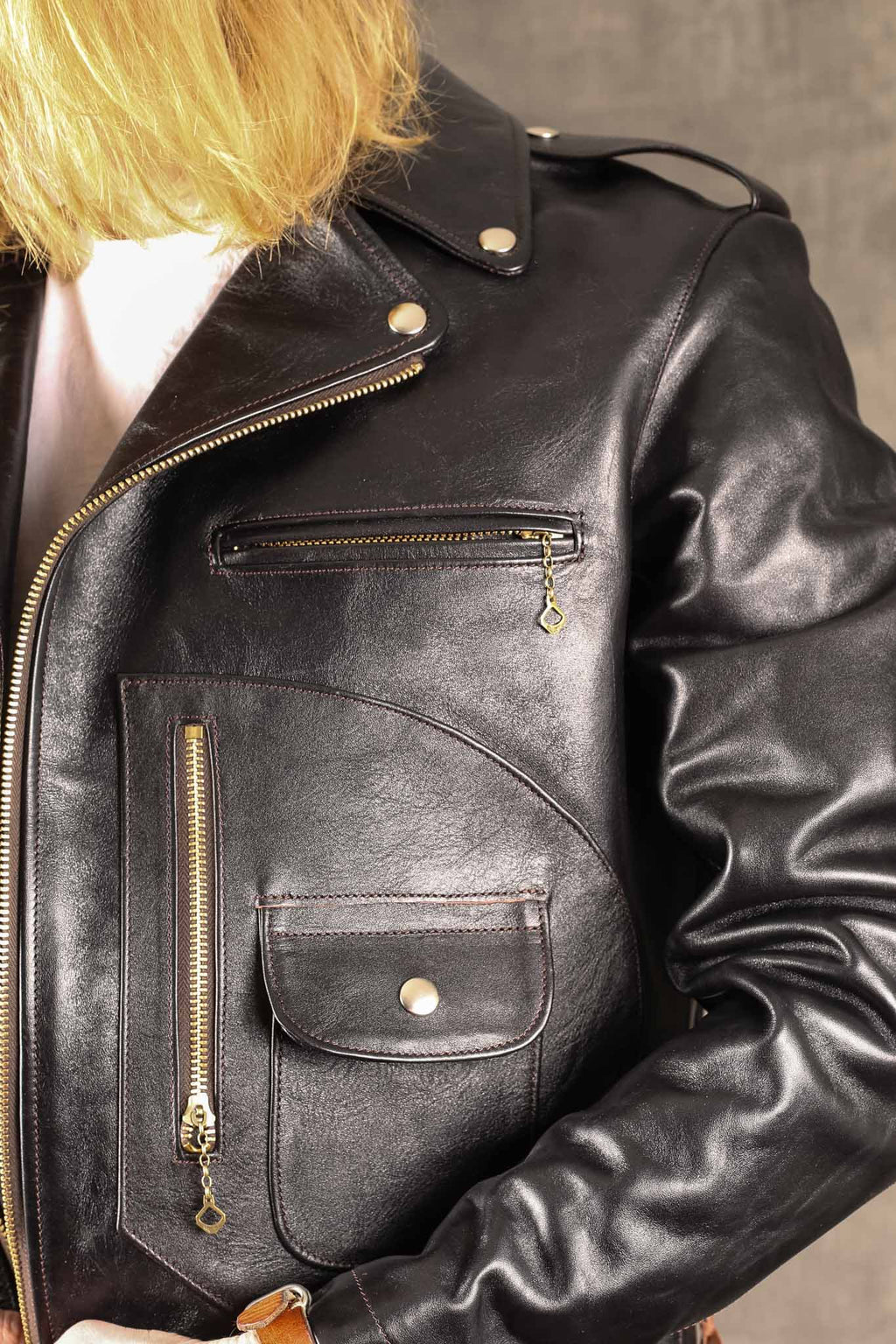 Double Helix The Innovator Horsehide Jacket Black