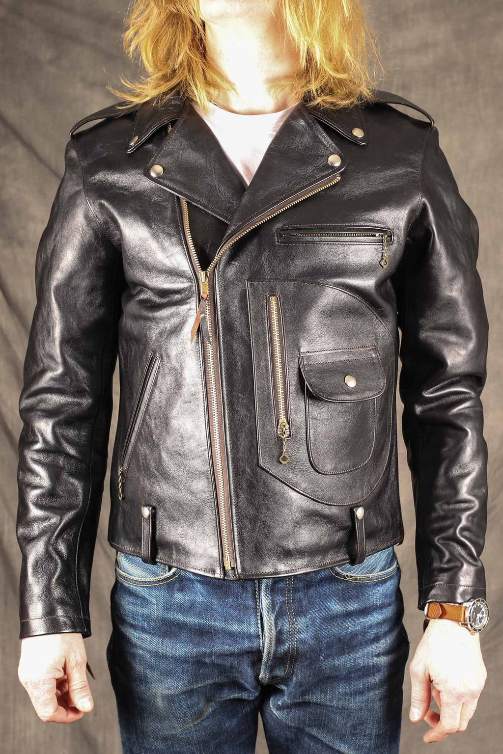 Double Helix The Innovator Horsehide Jacket Black