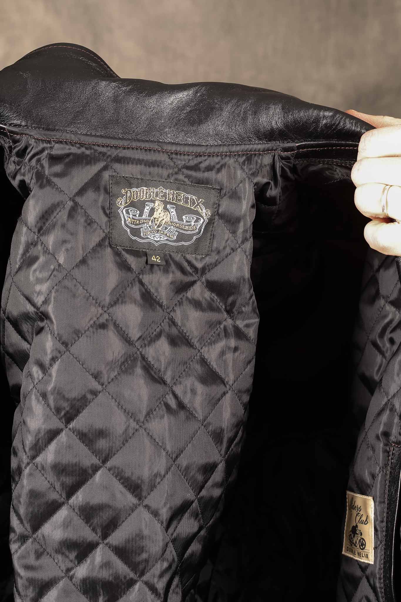 Double Helix The Innovator Horsehide Jacket Black